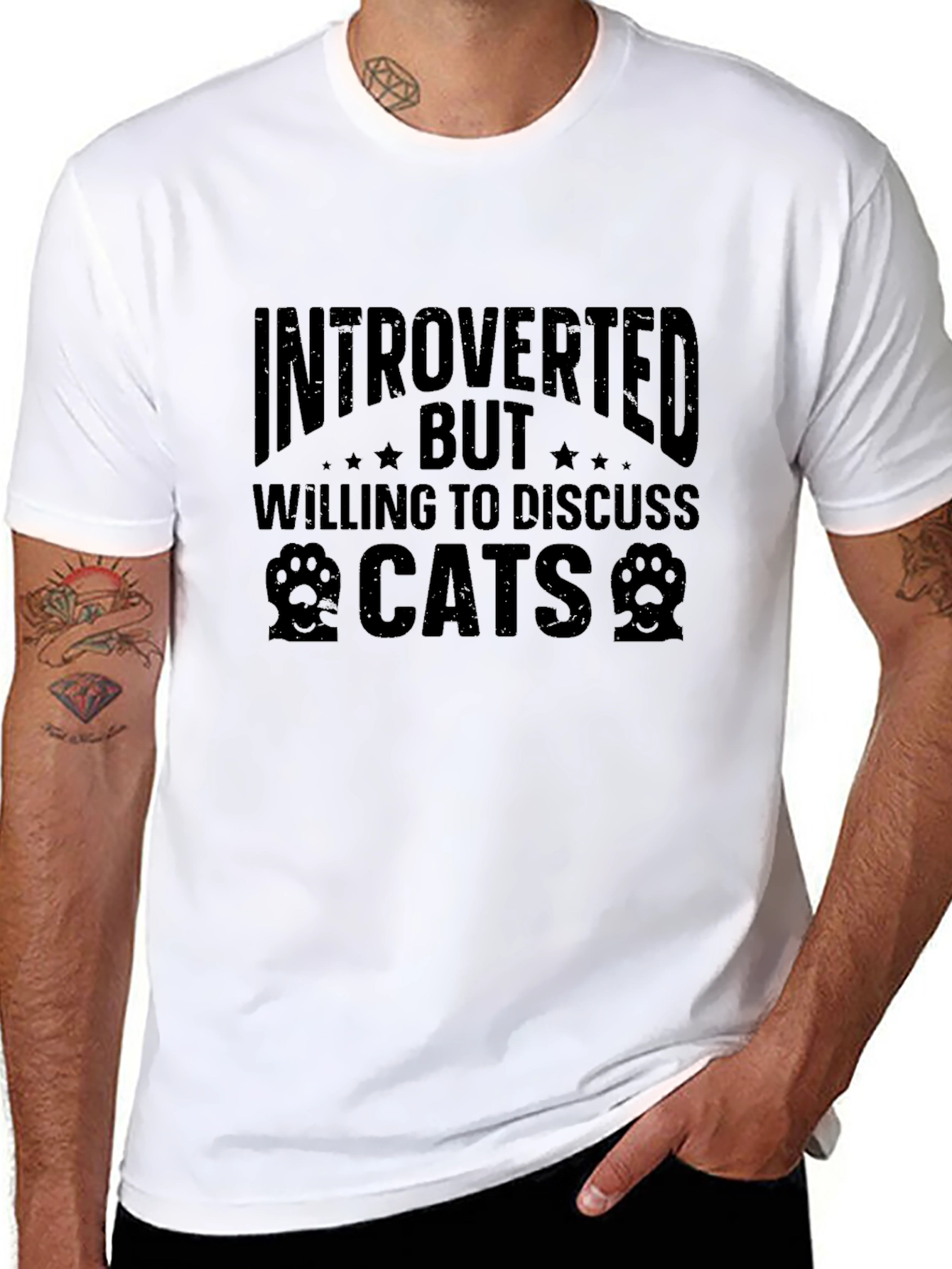 Introverted Cat Lover T-Shirt