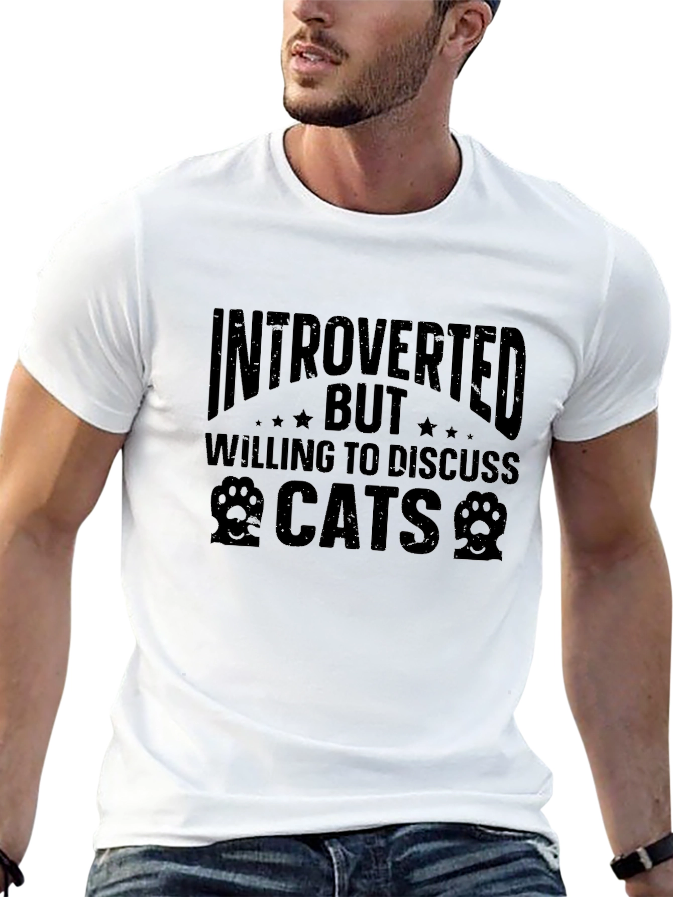 Introverted Cat Lover T-Shirt