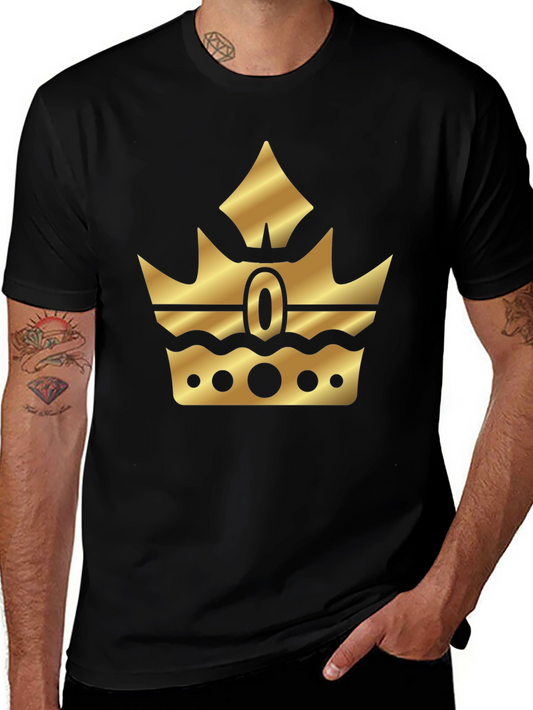 Gold Crown Graphic Black T-Shirt