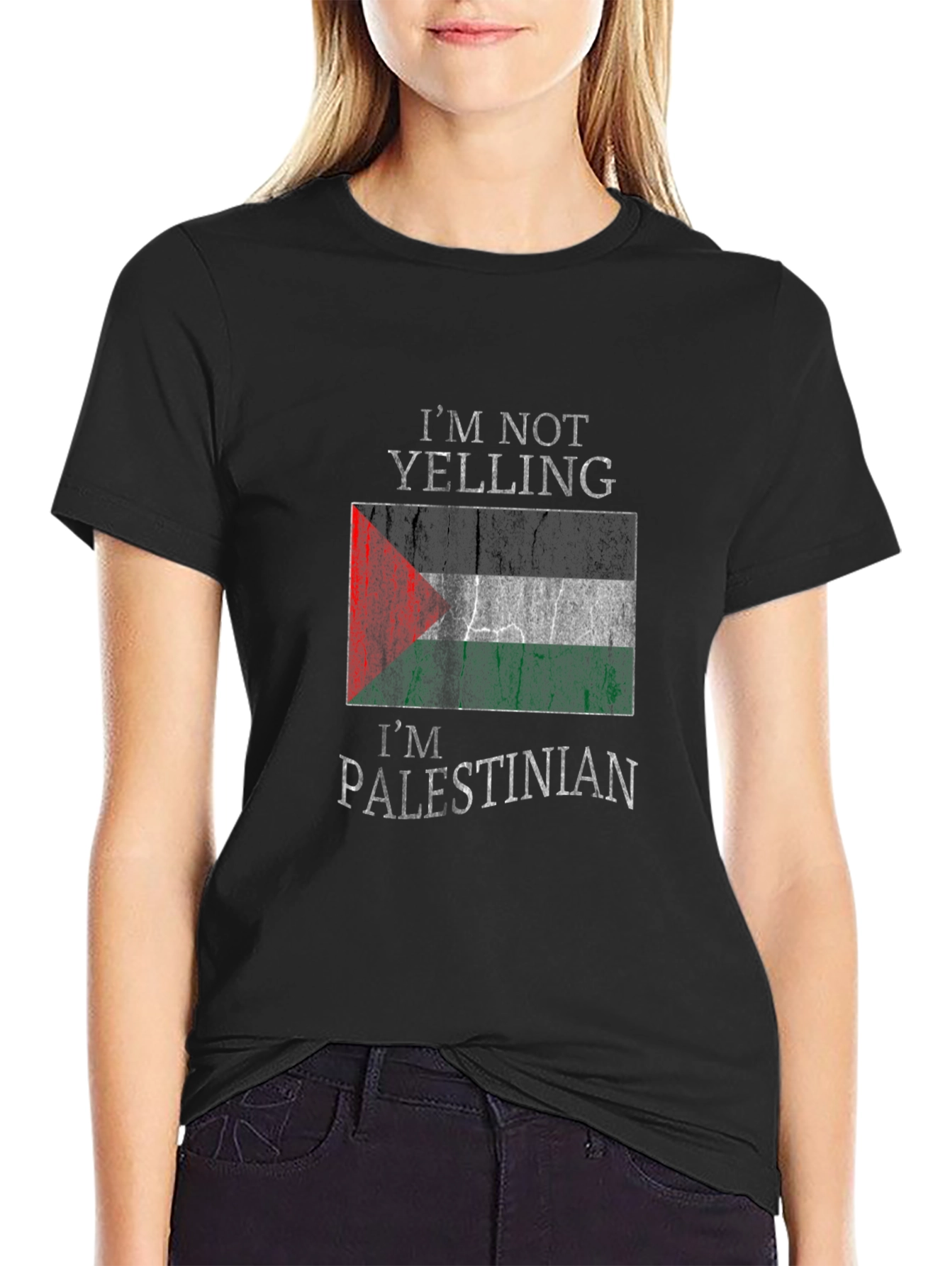Palestinian Pride T-Shirt - Im Not Yelling Graphic Tee