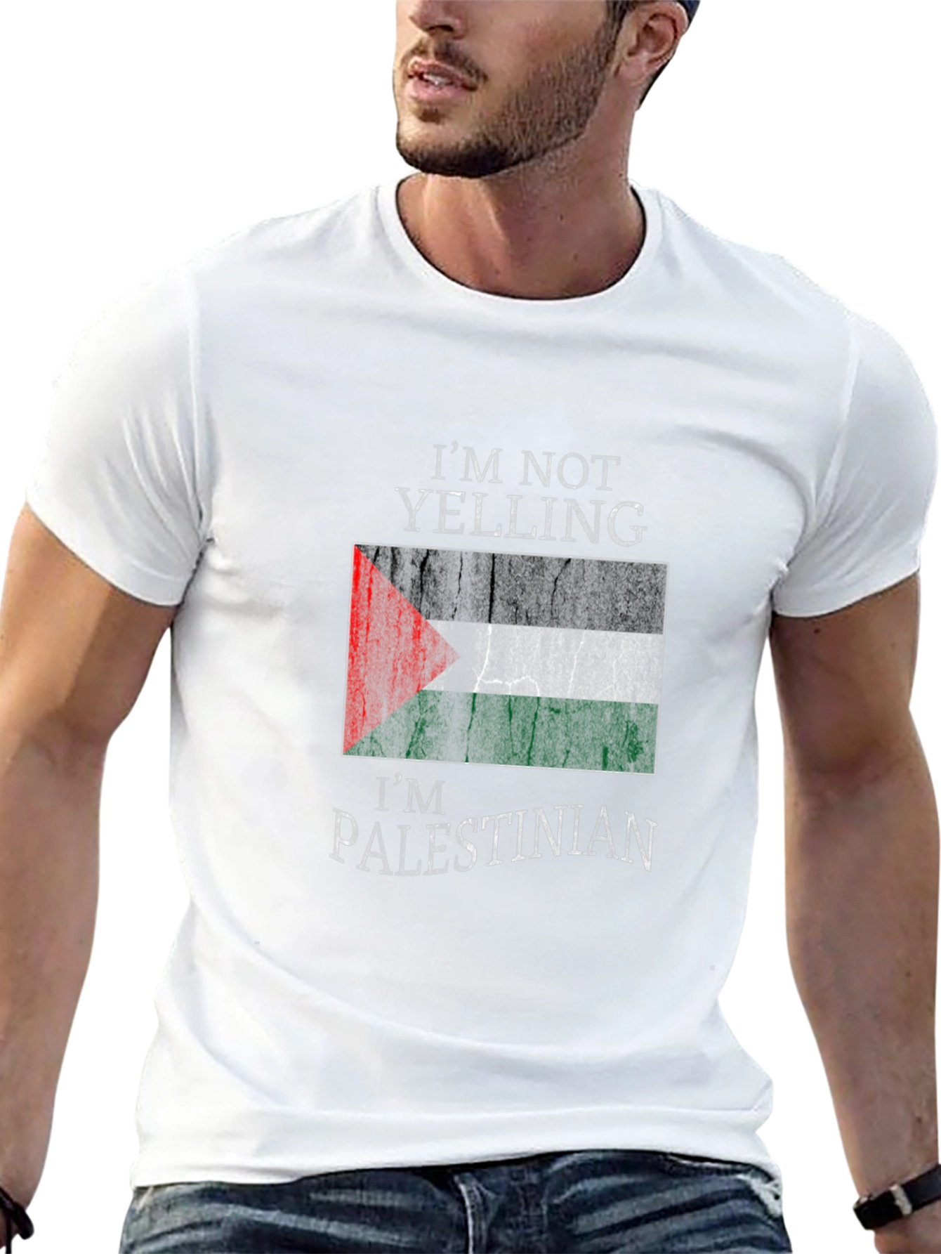 Palestinian Pride T-Shirt - Im Not Yelling Graphic Tee