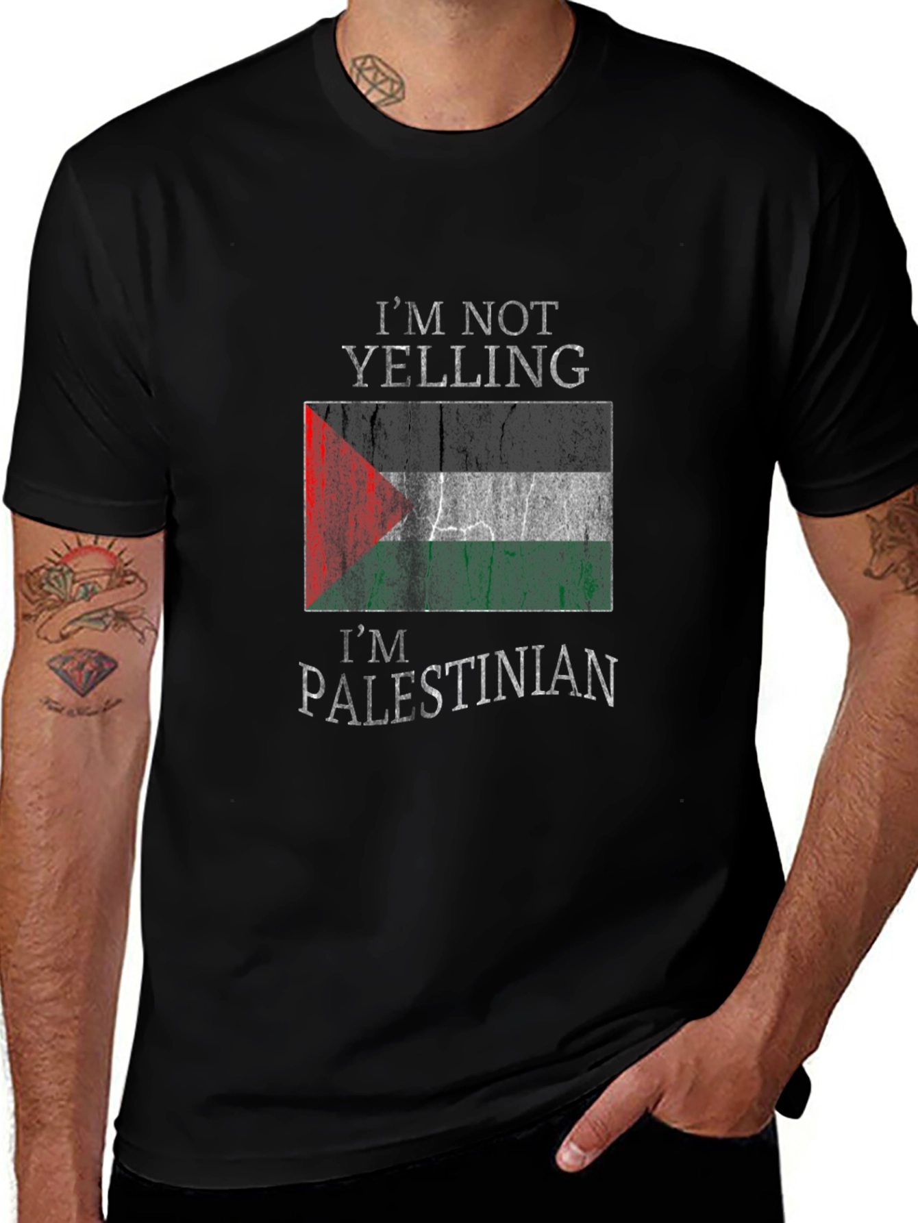 Palestinian Pride T-Shirt - Im Not Yelling Graphic Tee