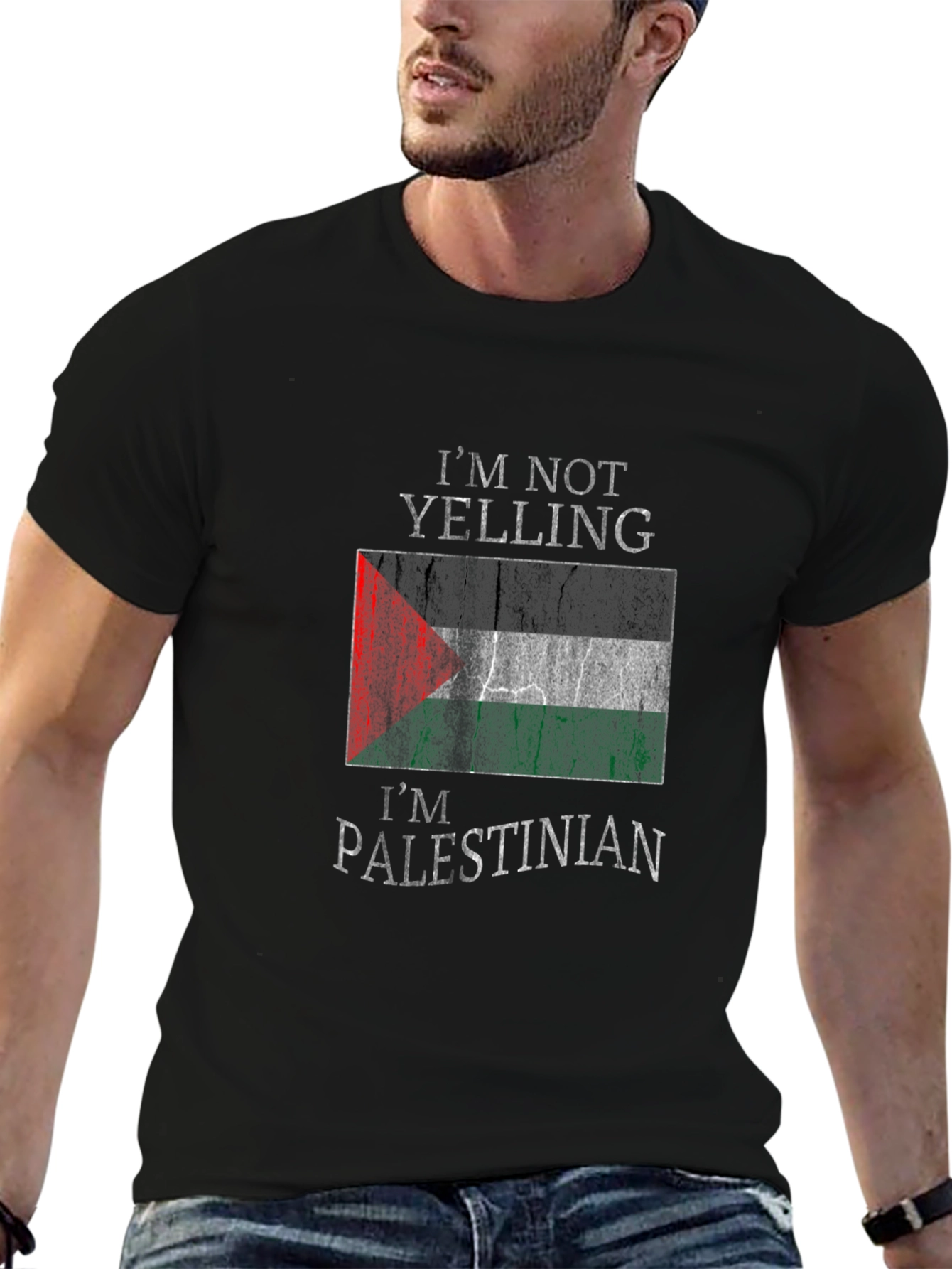 Palestinian Pride T-Shirt - Im Not Yelling Graphic Tee