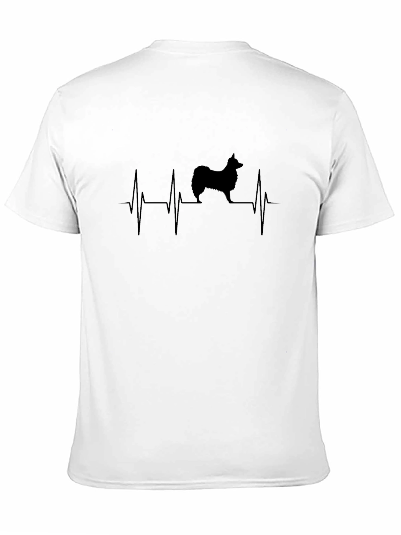 Dog Heartbeat T-Shirt - Black Cotton Tee