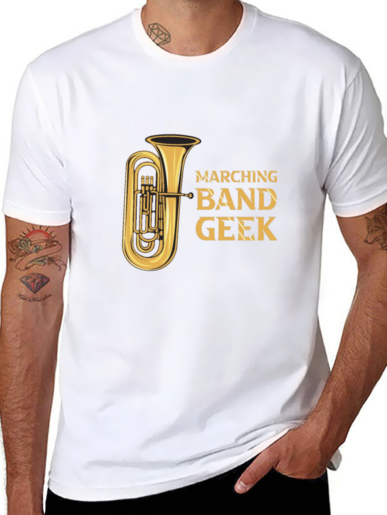 Marching Band Geek Tuba T-Shirt