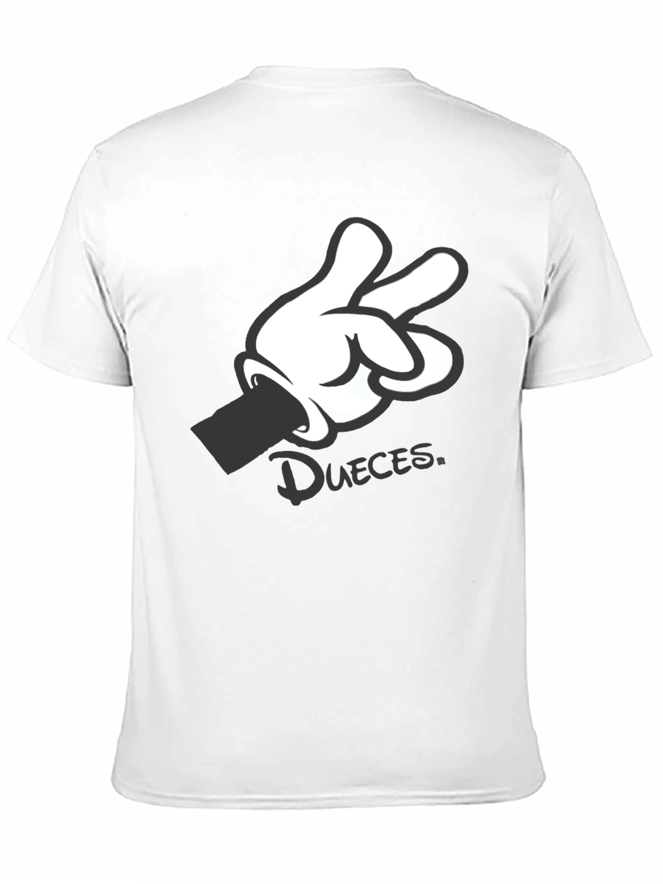 Black Graphic Tee - Mickey Mouse Hand Deuces