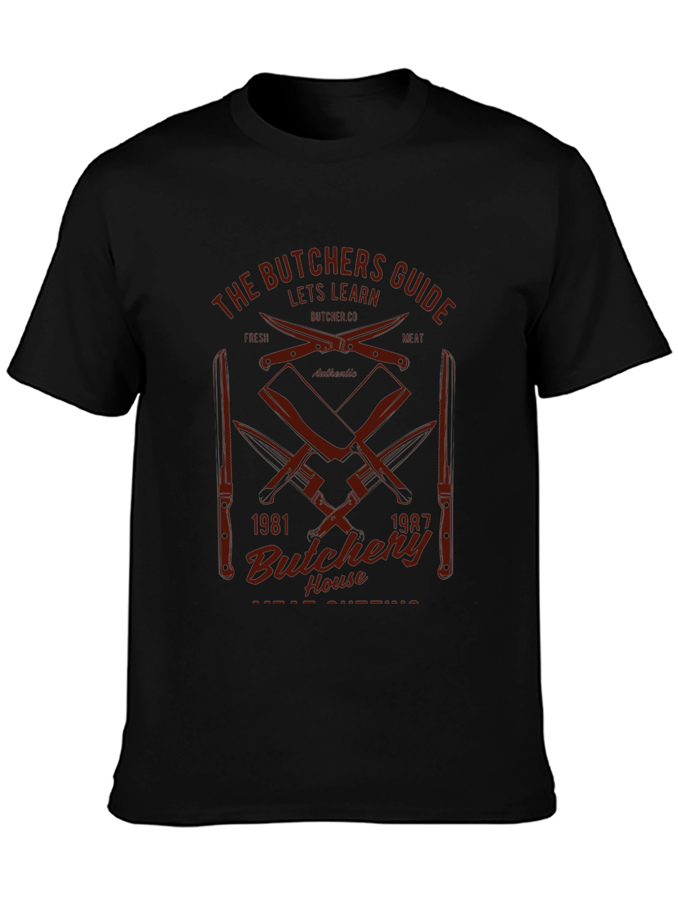 Butchers Guide Black Graphic Tee