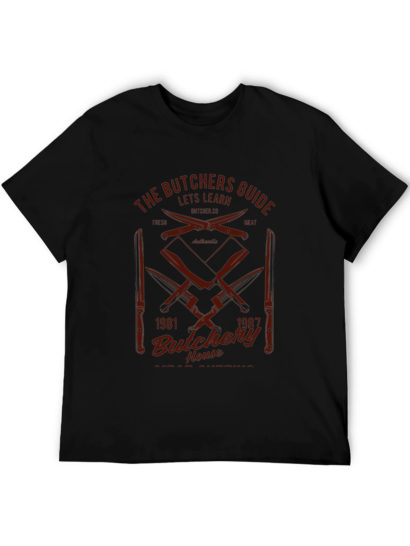 Butchers Guide Black Graphic Tee
