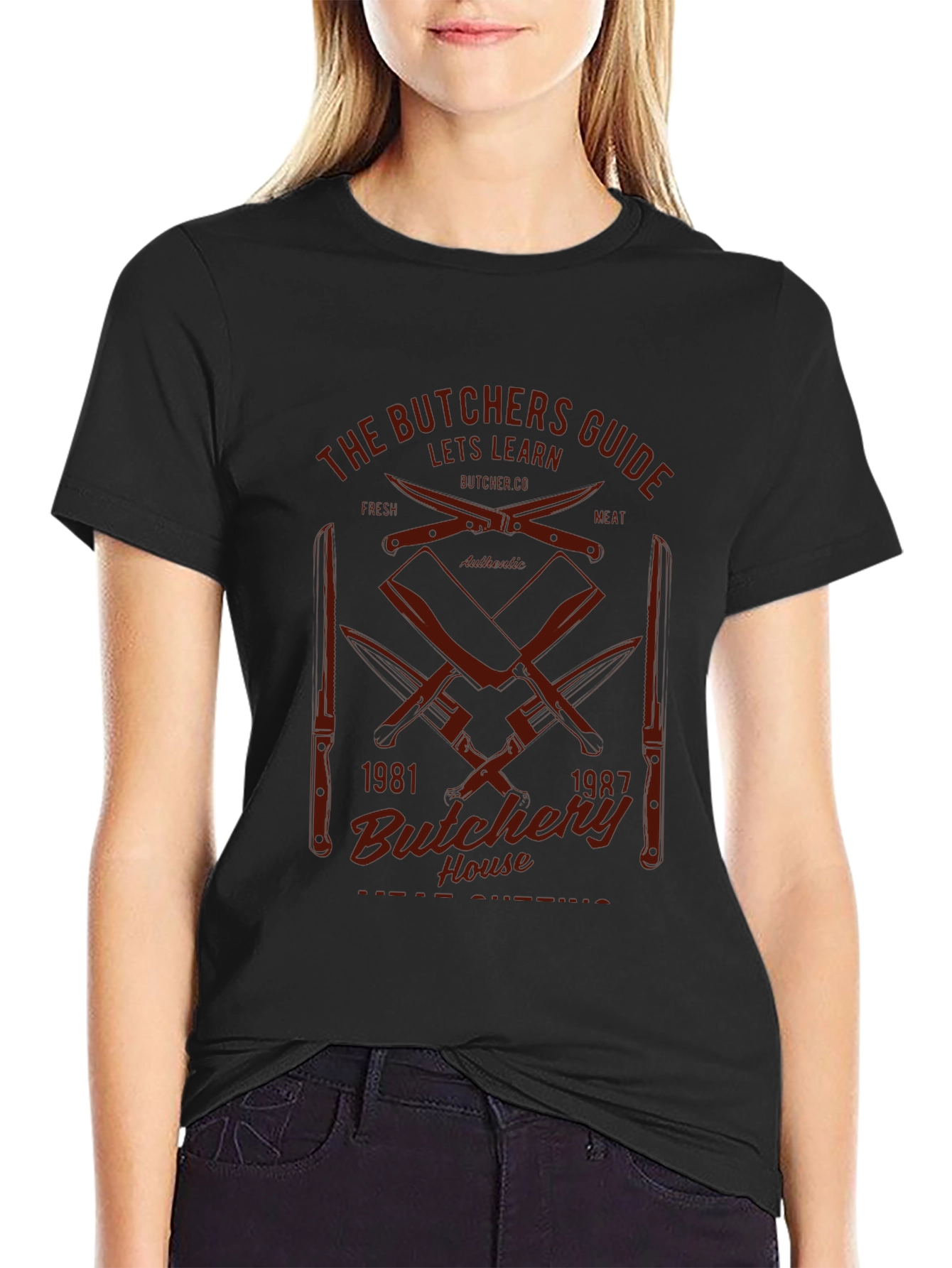 Butchers Guide Black Graphic Tee