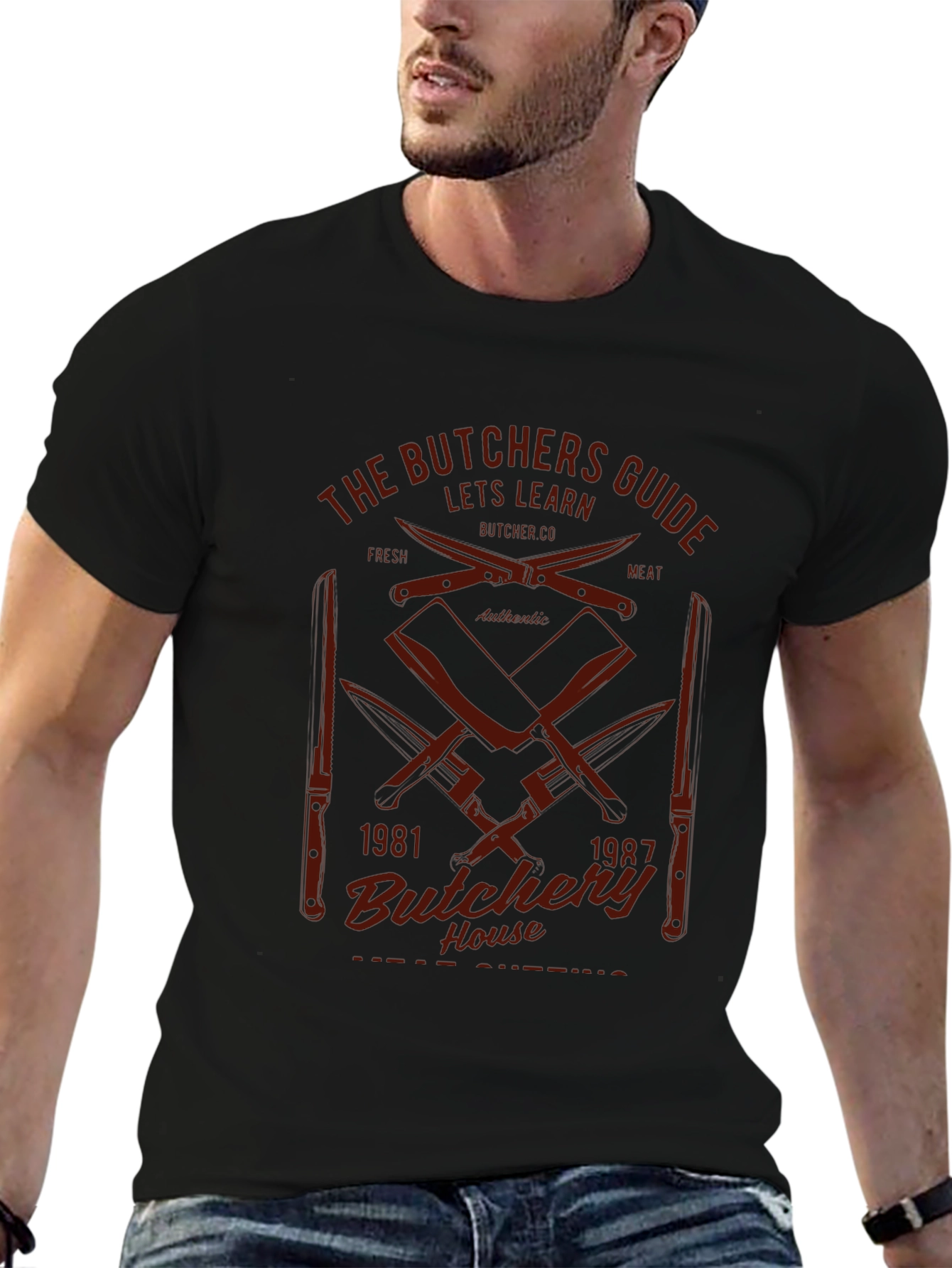 Butchers Guide Black Graphic Tee