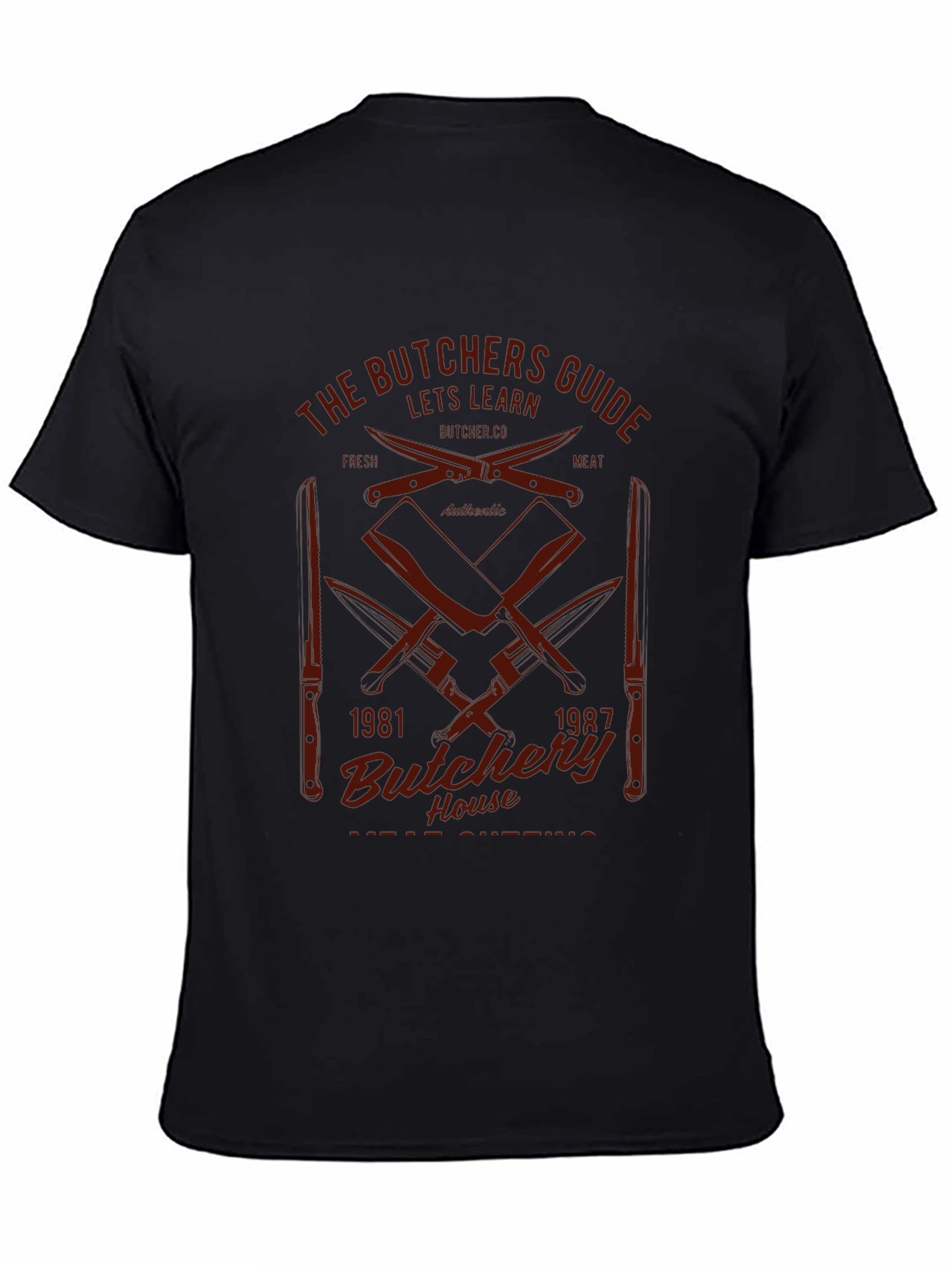 Butchers Guide Black Graphic Tee