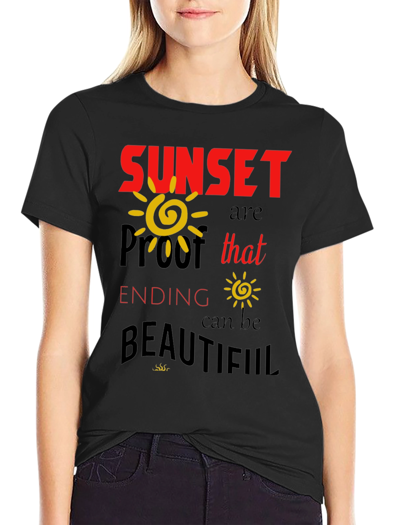 Sunset Proof Inspirational Graphic T-Shirt