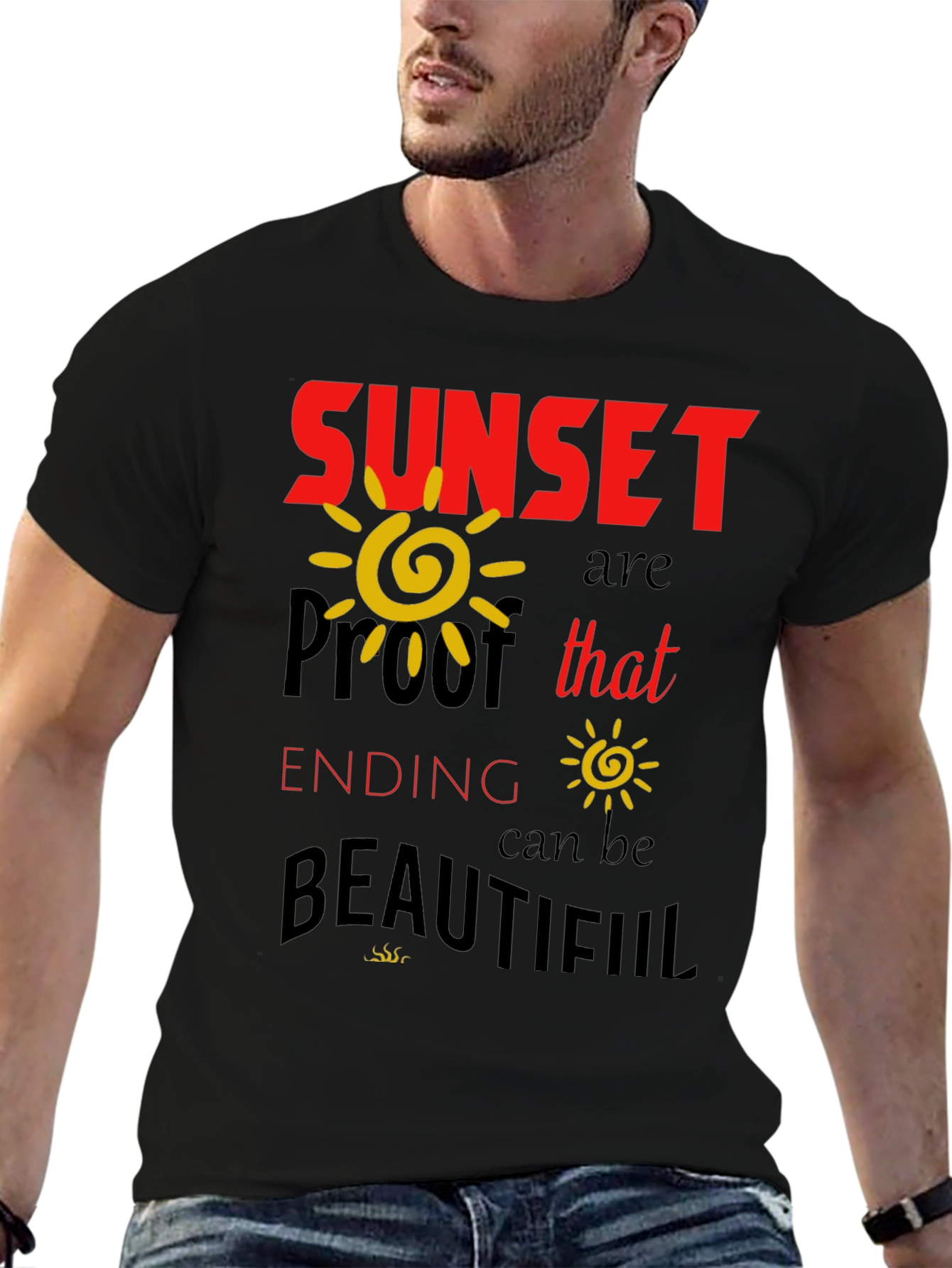 Sunset Proof Inspirational Graphic T-Shirt