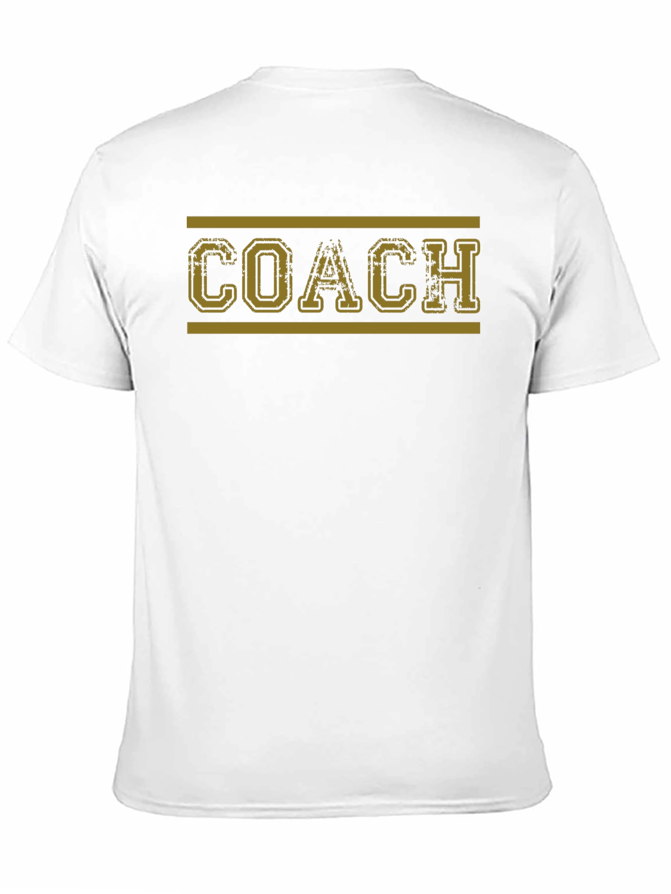 Distressed Coach Graphic T-Shirt - Black