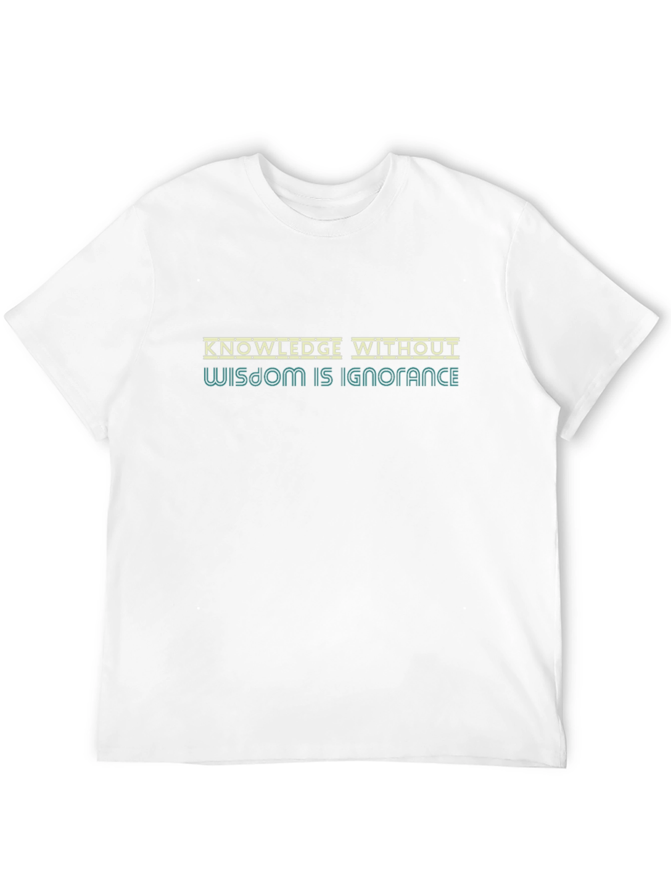 Knowledge Wisdom Graphic Tee - Mens Black T-Shirt