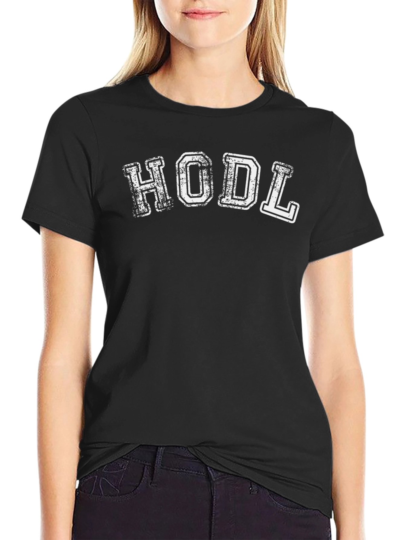HODL Crypto Investor Black Cotton Tee