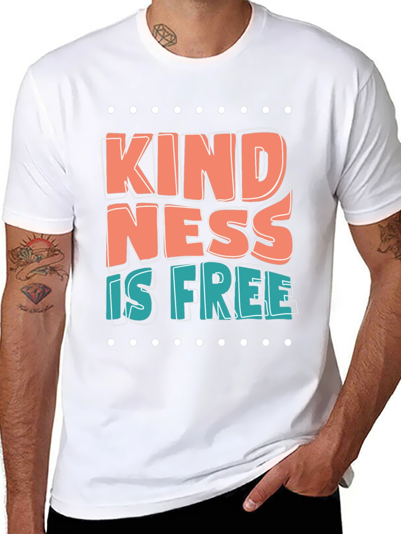 Kindness Is Free Graphic Tee - Stylish Casual Shirt