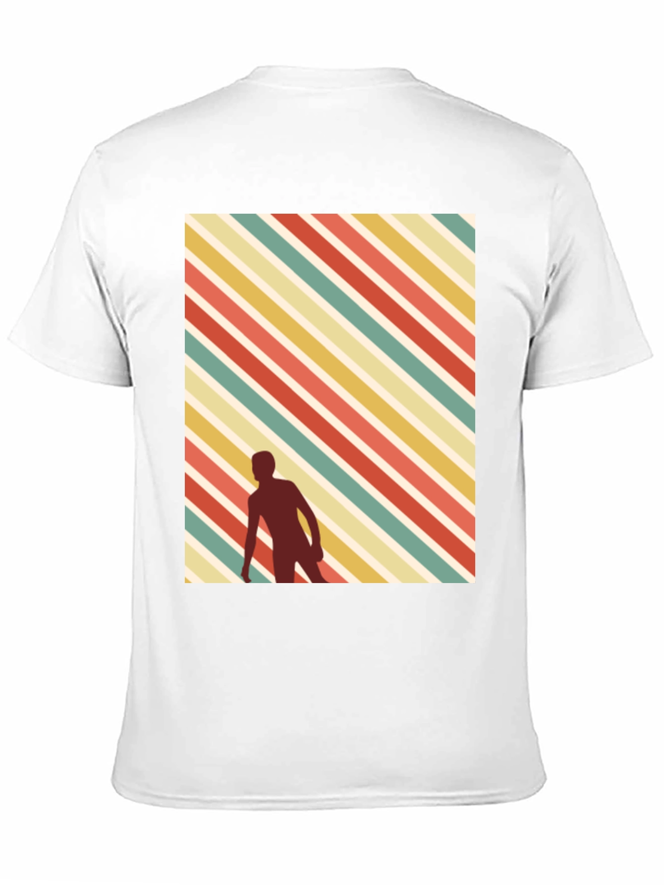 Retro Striped Skater Tee - Black