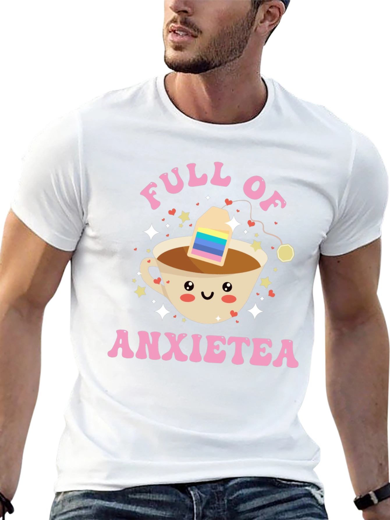 Full of Anxietea T-Shirt Funny Cute Tee