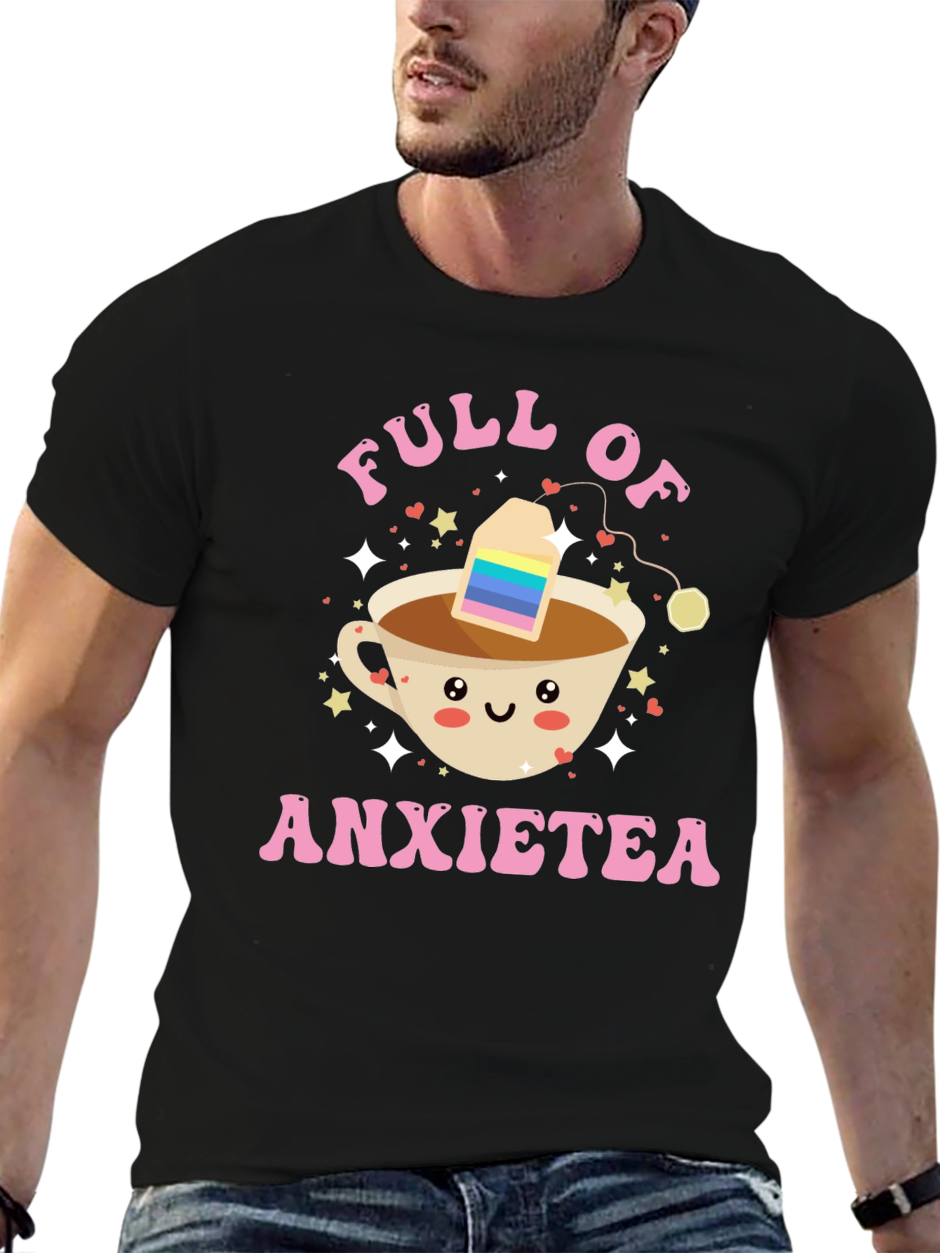 Full of Anxietea T-Shirt Funny Cute Tee