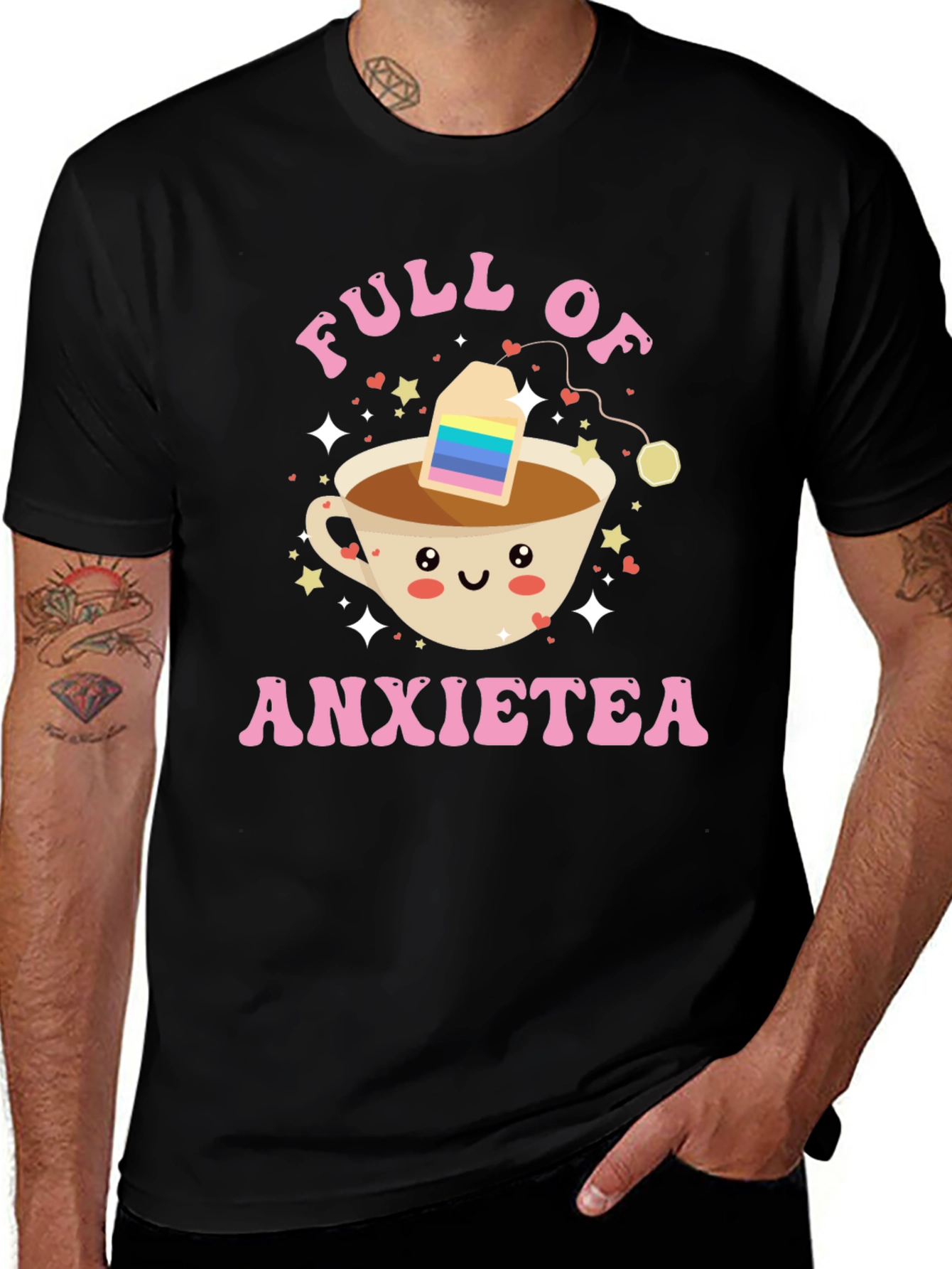 Full of Anxietea T-Shirt Funny Cute Tee