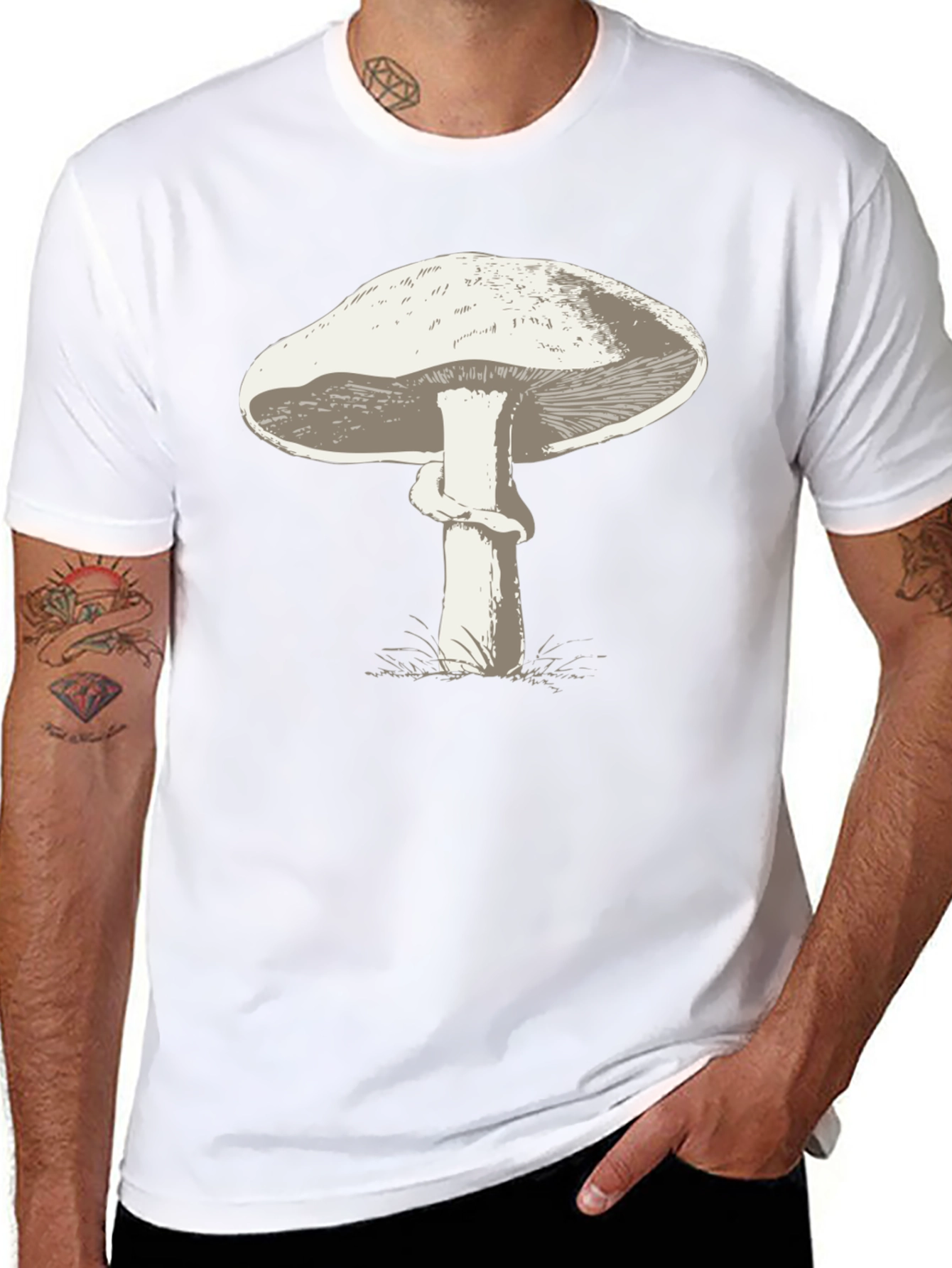 Mushroom Graphic T-Shirt - Unisex Crew Neck Tee