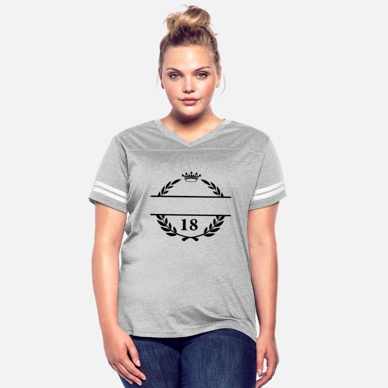 Laurel wreath and crown for name With number 18