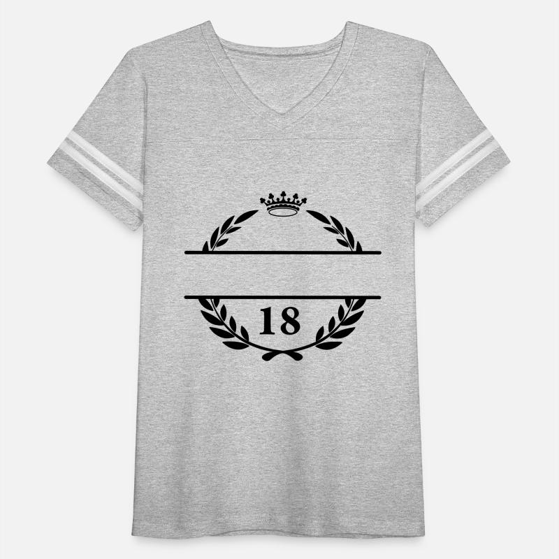 Laurel wreath and crown for name With number 18