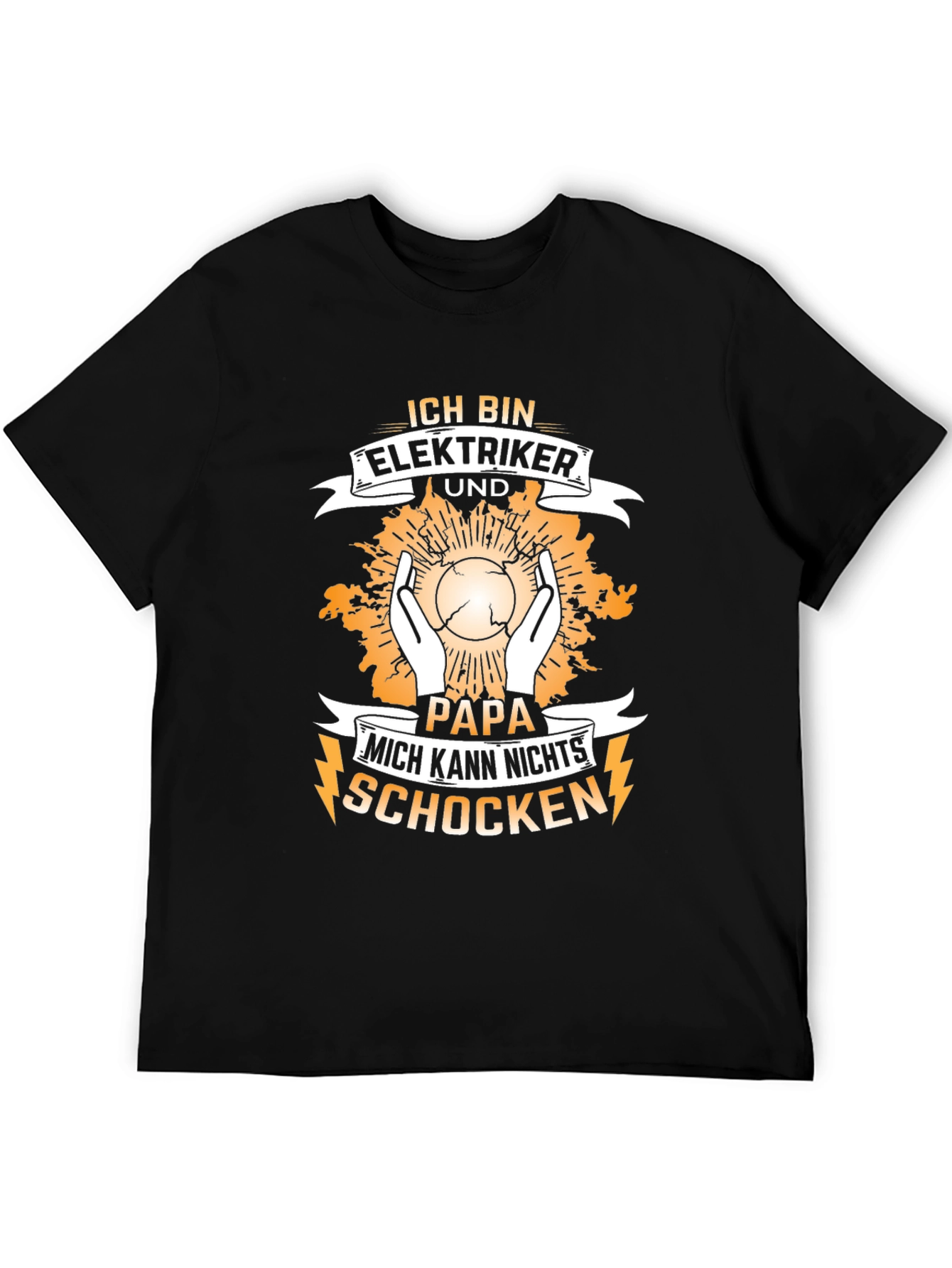 Electrician Papa T-Shirt - Cant Shock Me