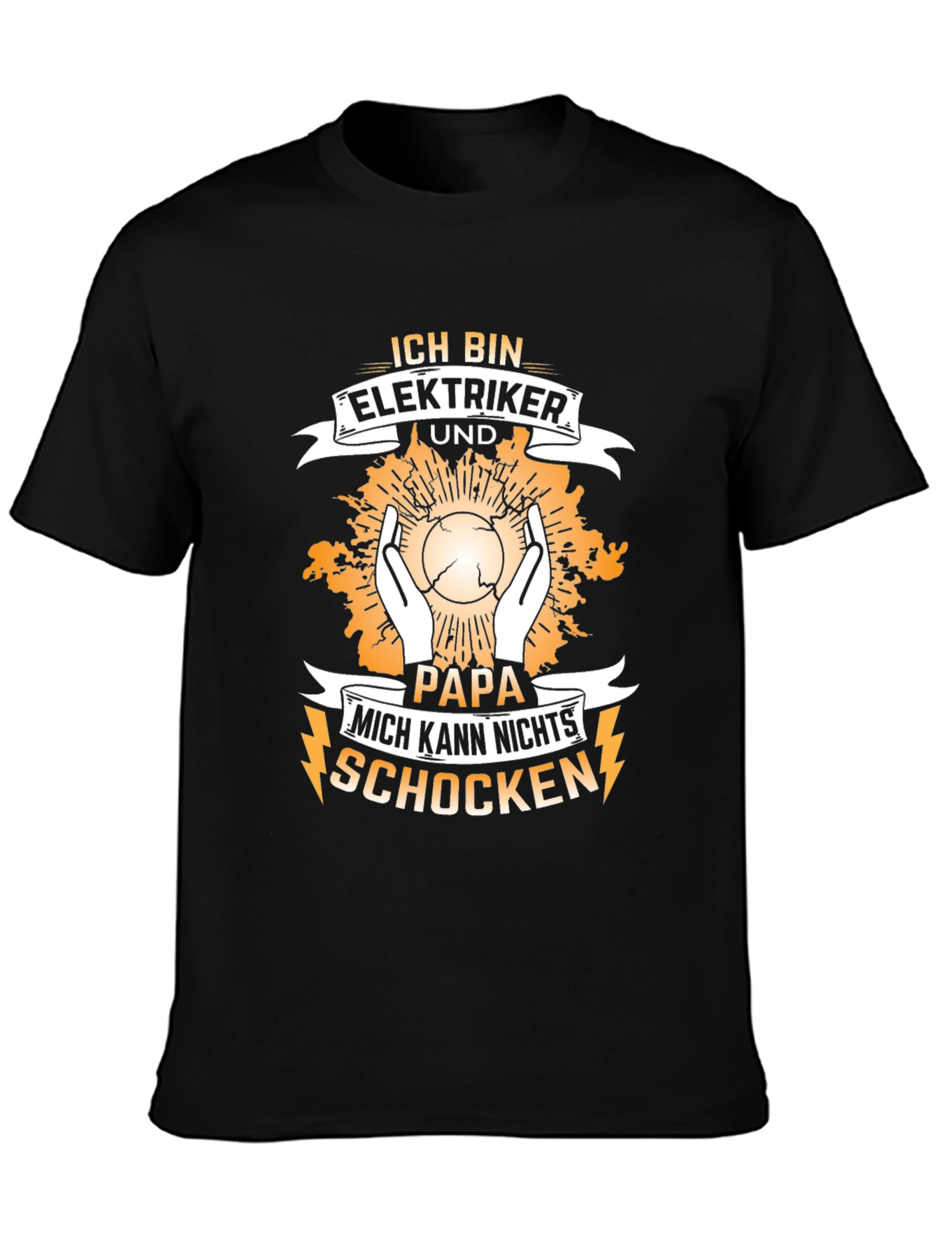 Electrician Papa T-Shirt - Cant Shock Me
