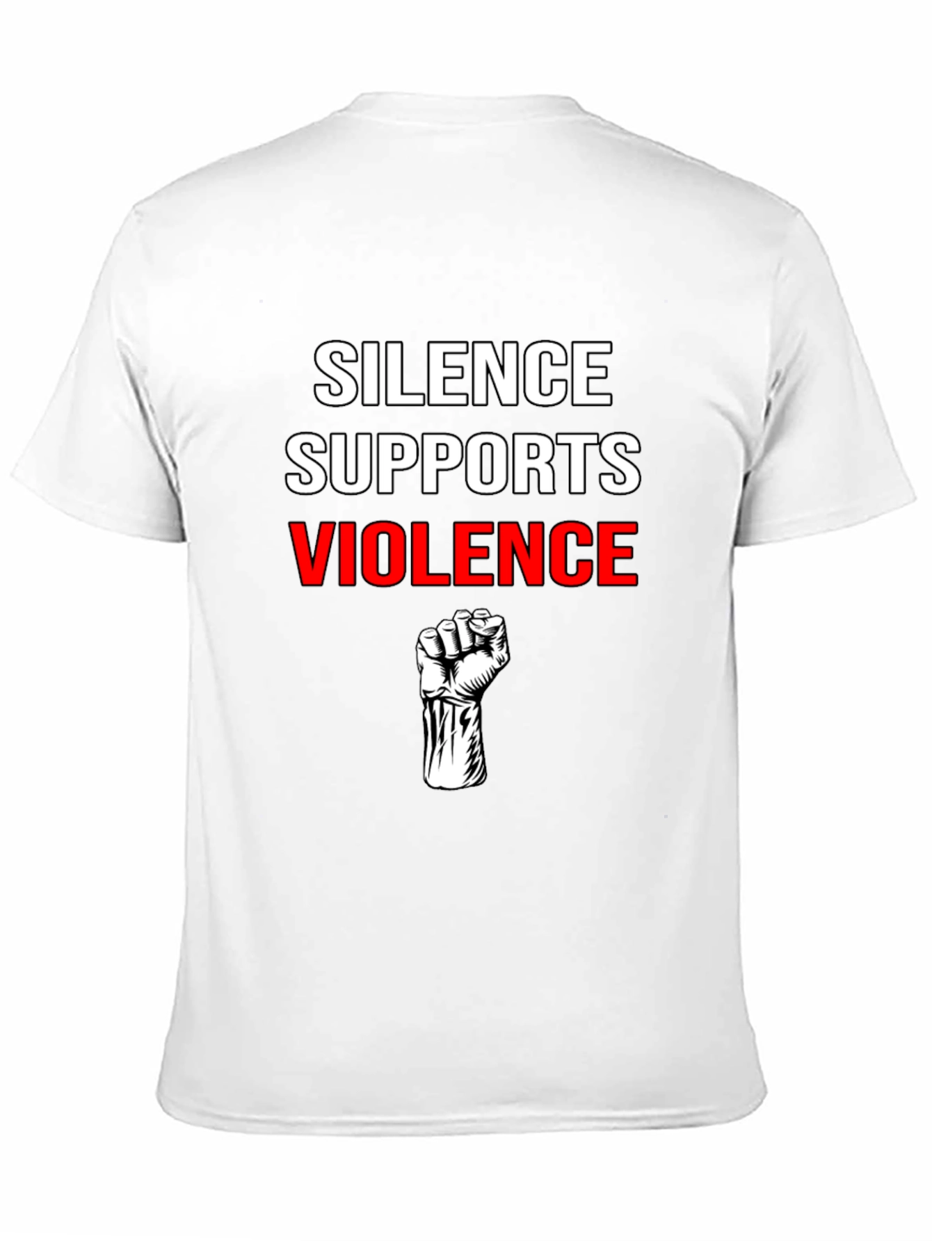 Silence Supports Violence Graphic Tee