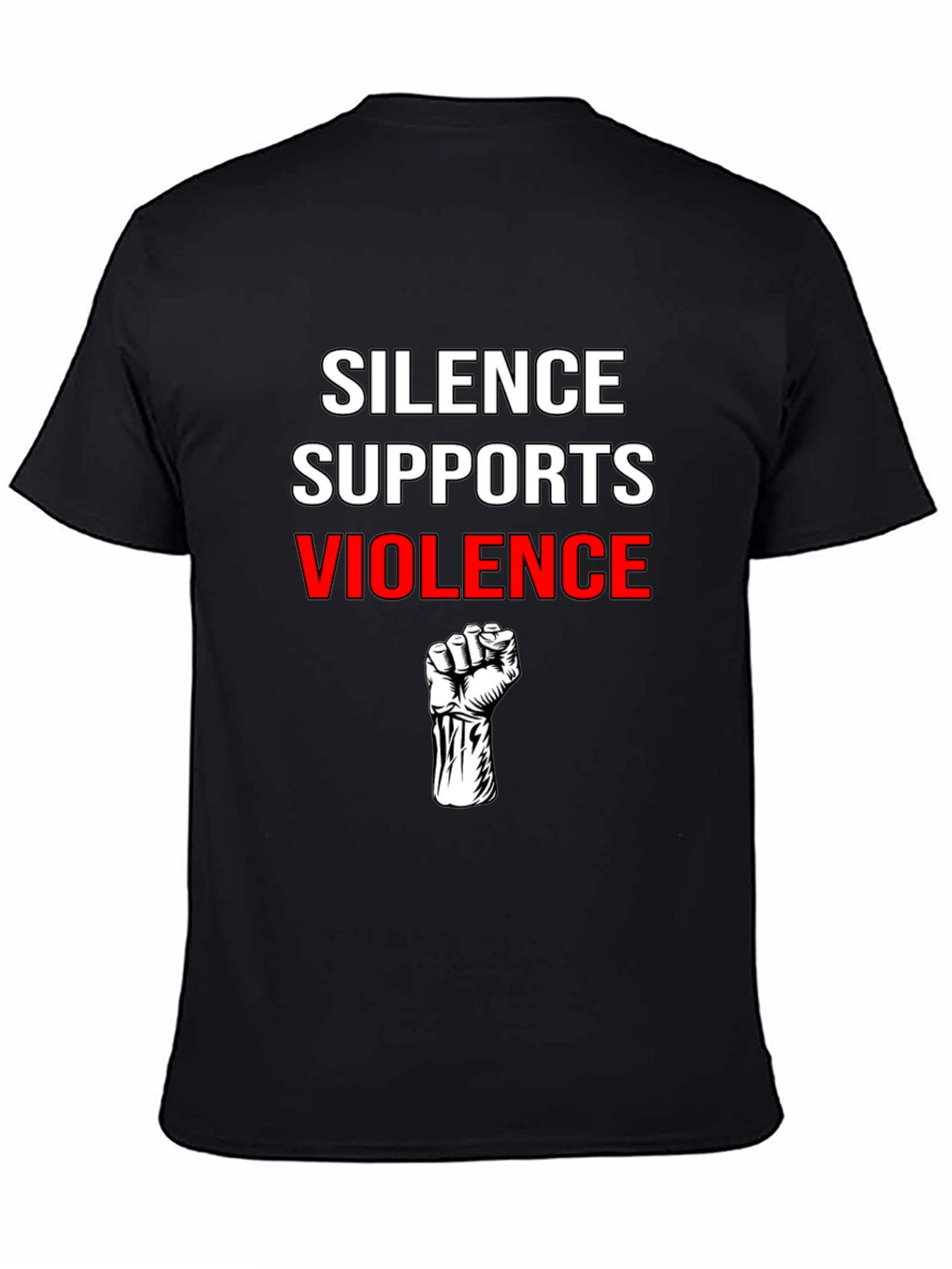 Silence Supports Violence Graphic Tee
