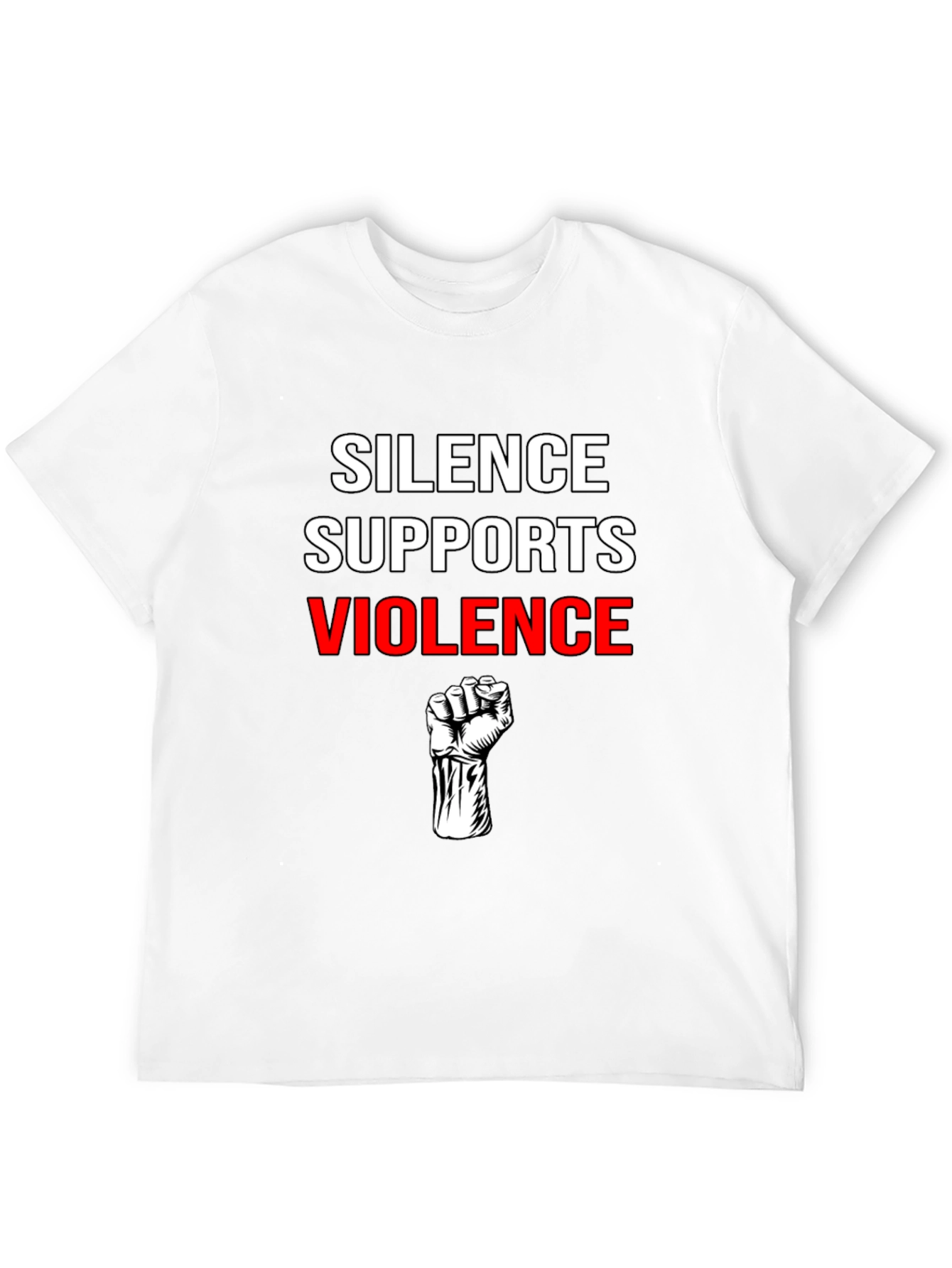 Silence Supports Violence Graphic Tee