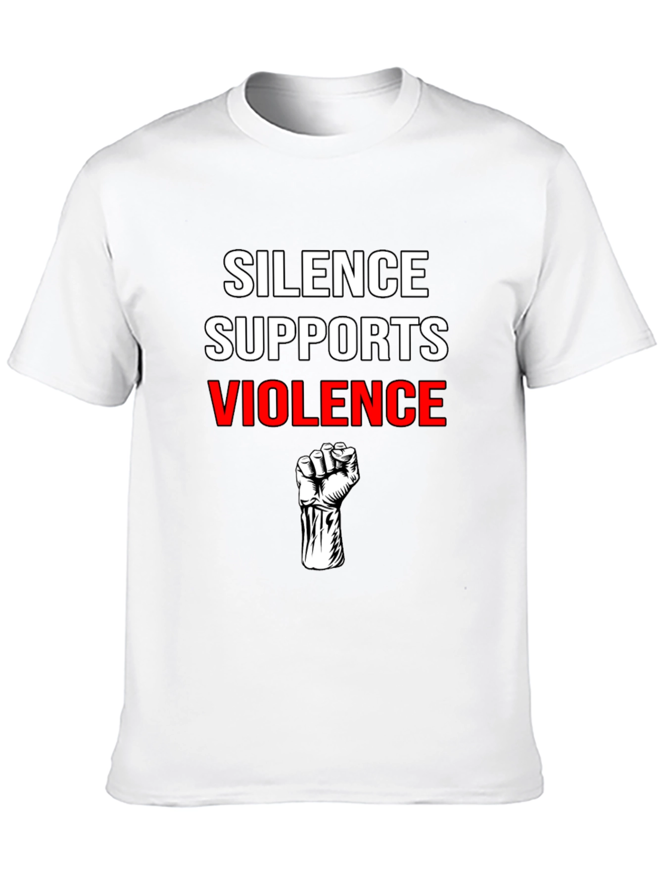 Silence Supports Violence Graphic Tee