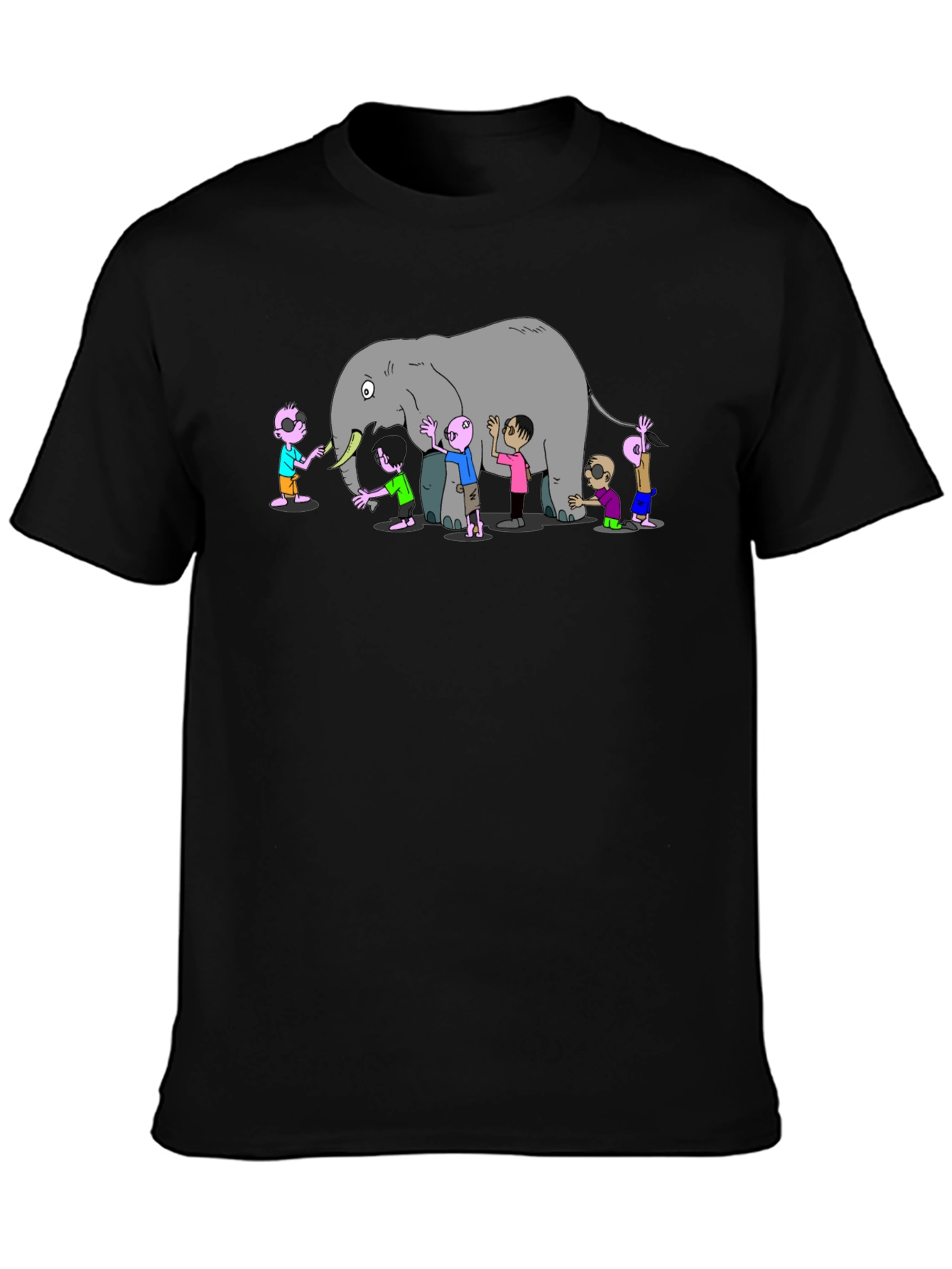 Blind Men & Elephant Graphic T-Shirt