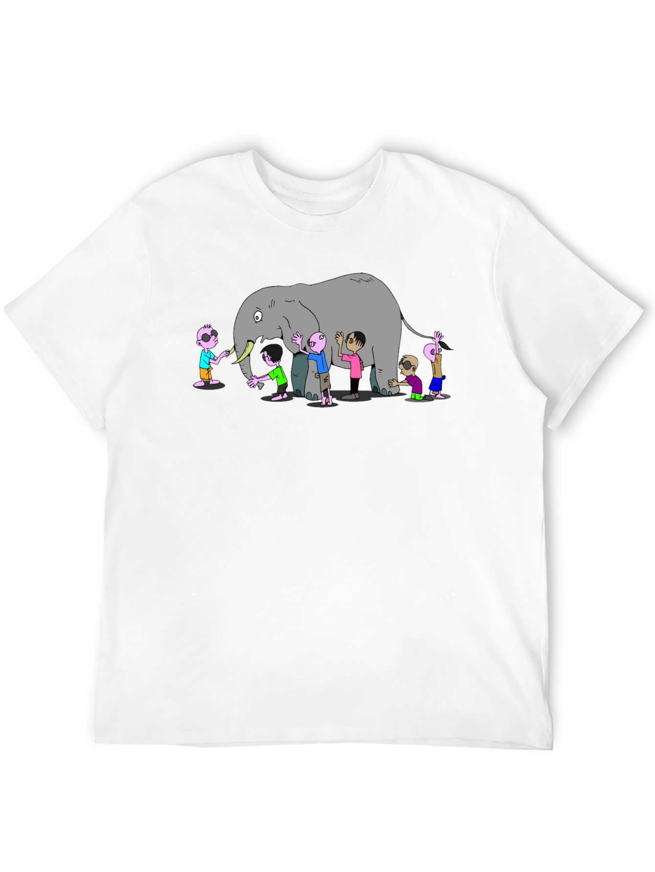 Blind Men & Elephant Graphic T-Shirt