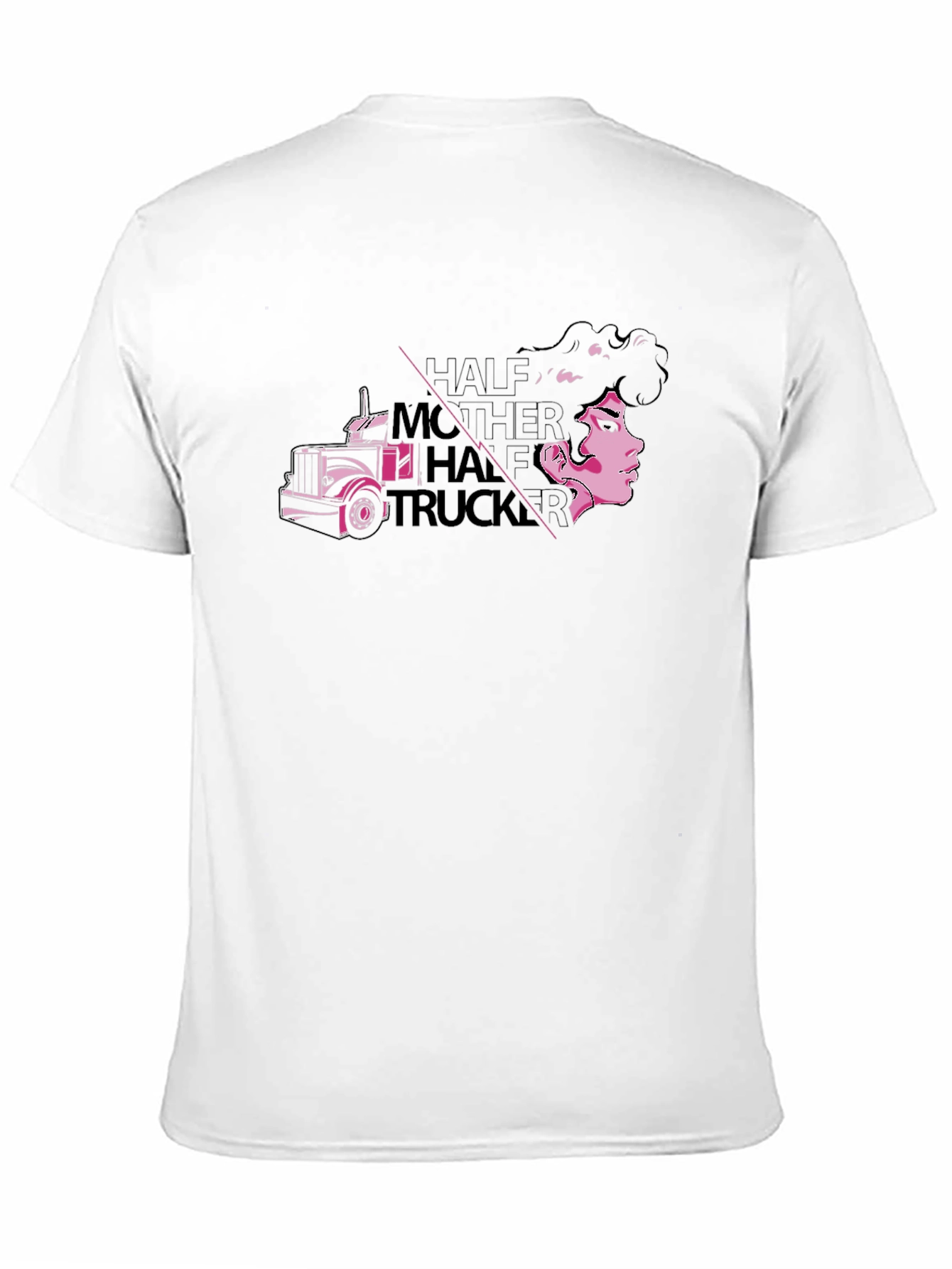 Half Mother Half Trucker Graphic T-Shirt