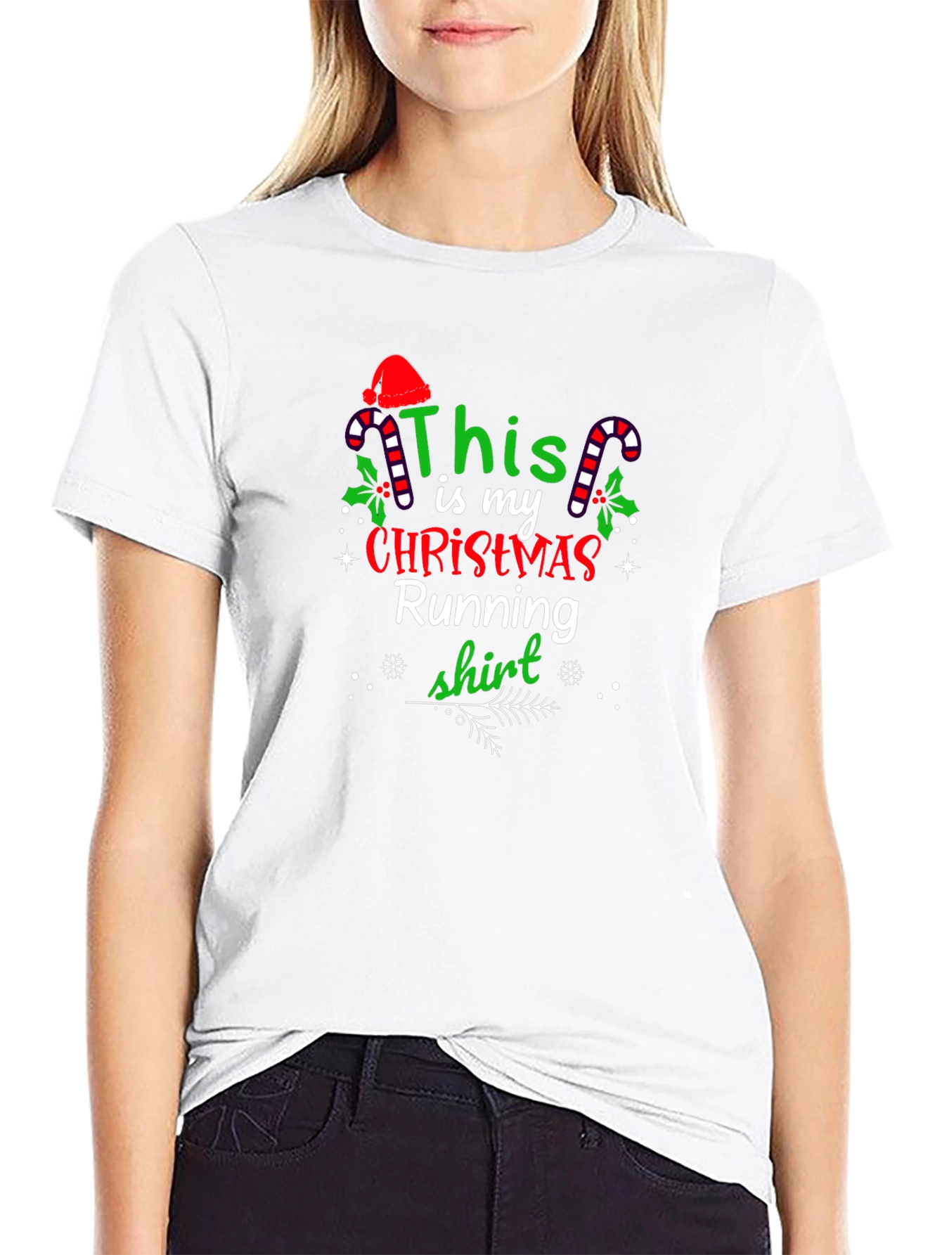 Christmas Running Shirt - Holiday Festive Apparel