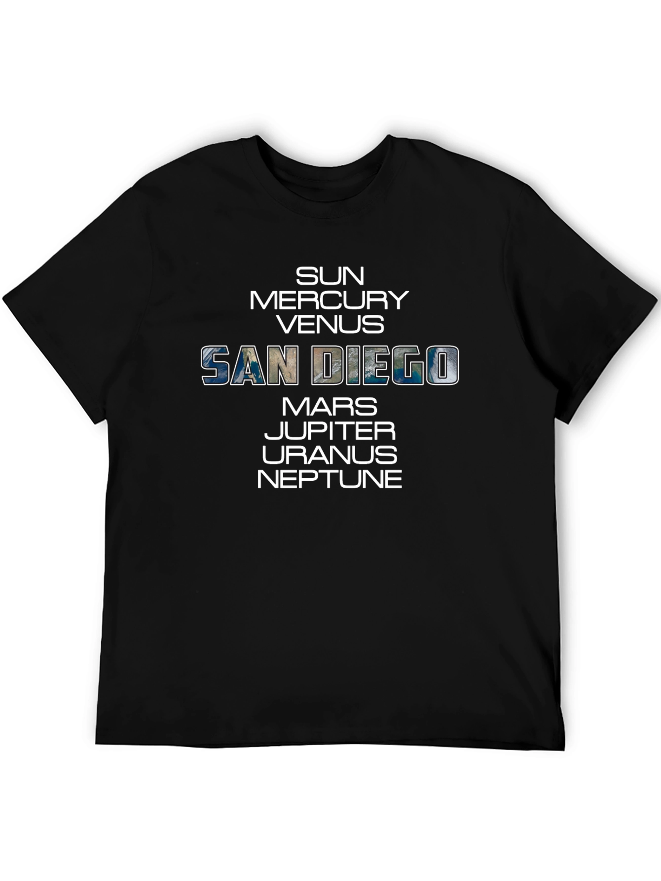 San Diego Solar System T-Shirt - Space City Tee