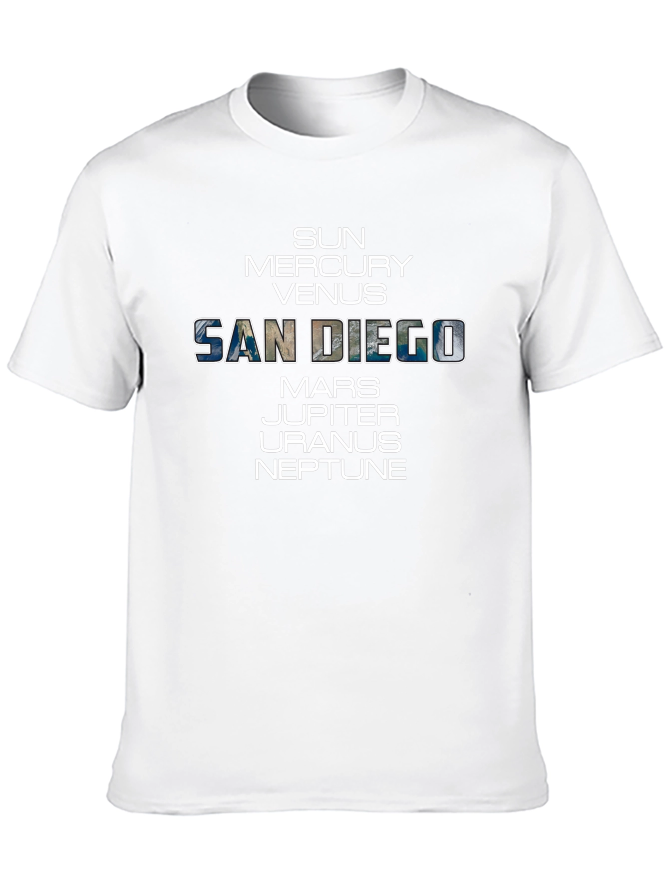 San Diego Solar System T-Shirt - Space City Tee