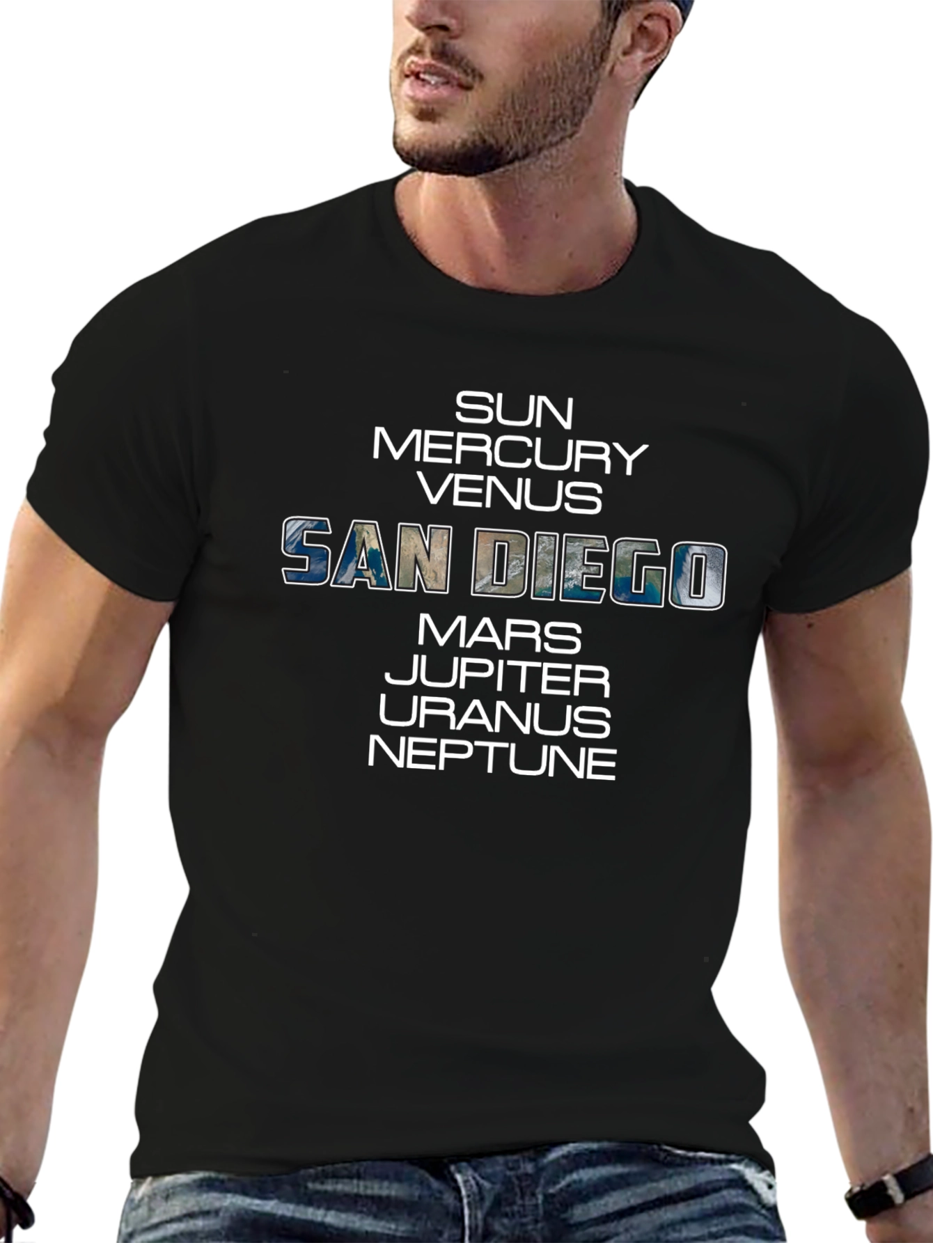 San Diego Solar System T-Shirt - Space City Tee