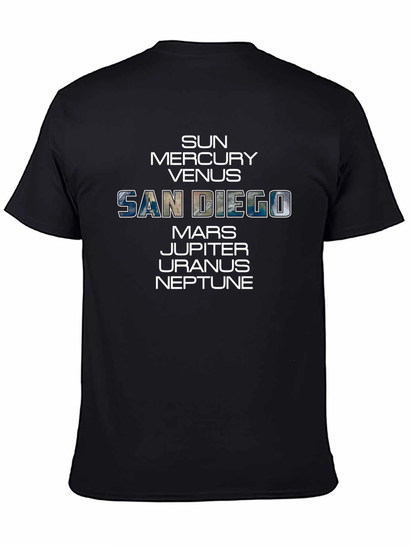 San Diego Solar System T-Shirt - Space City Tee