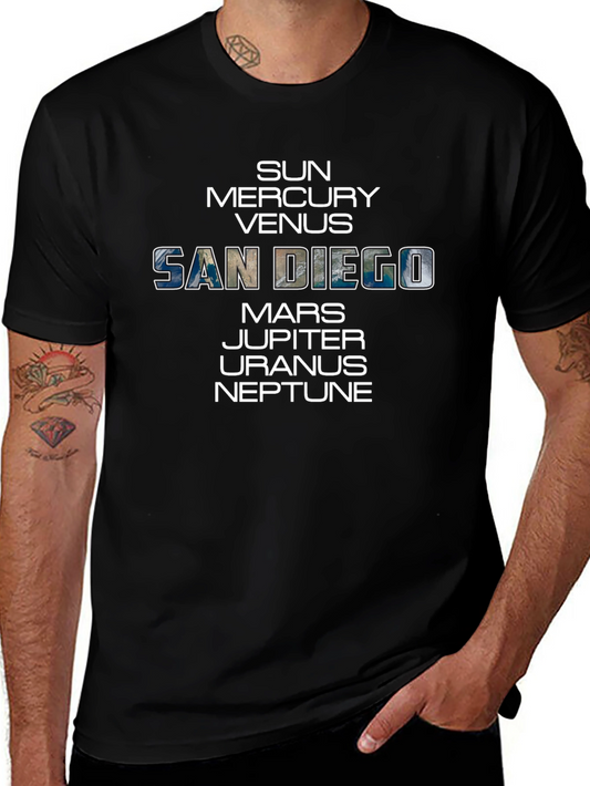 San Diego Solar System T-Shirt - Space City Tee