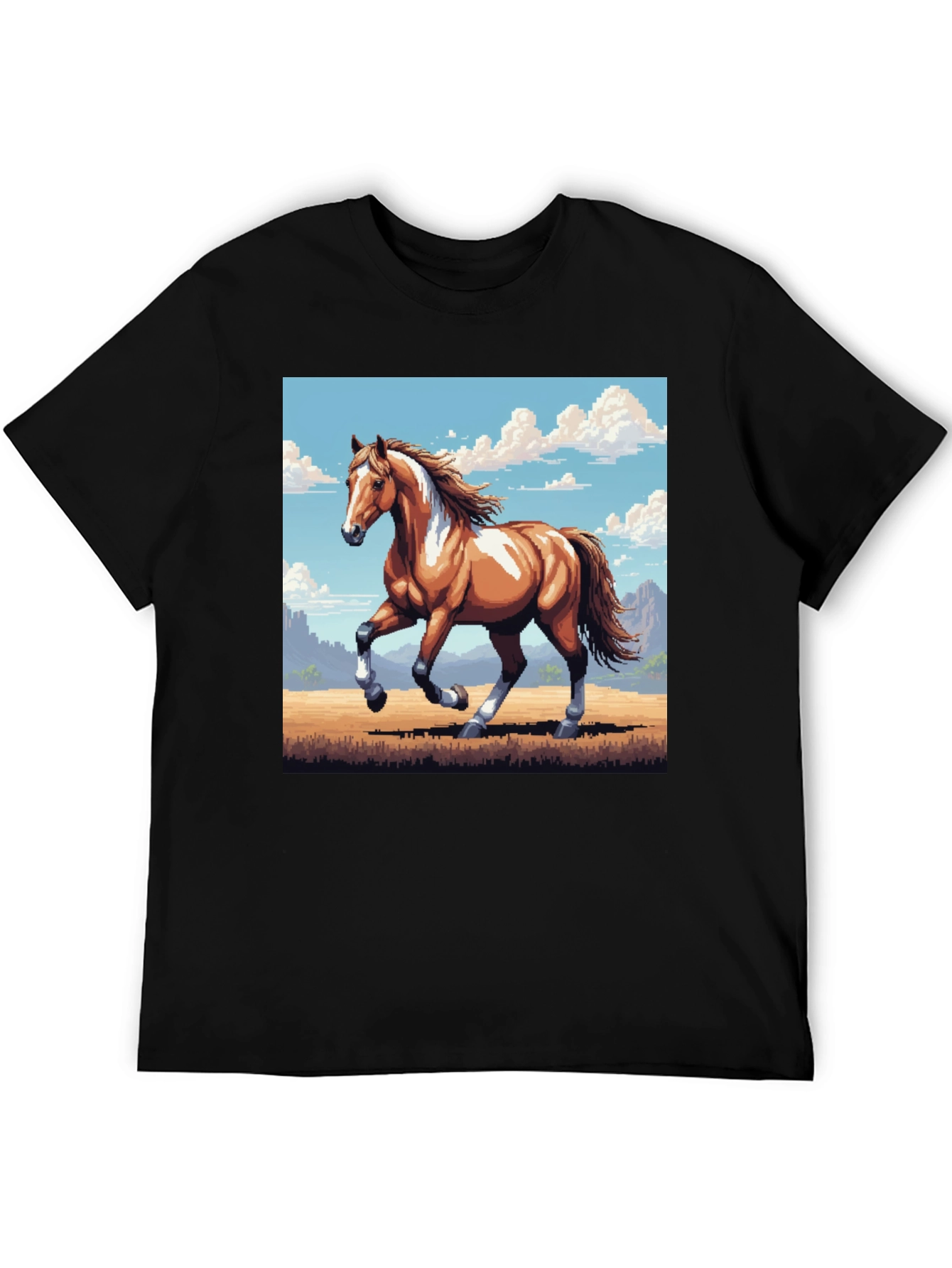 Horse T-Shirt - Pixel Art Style