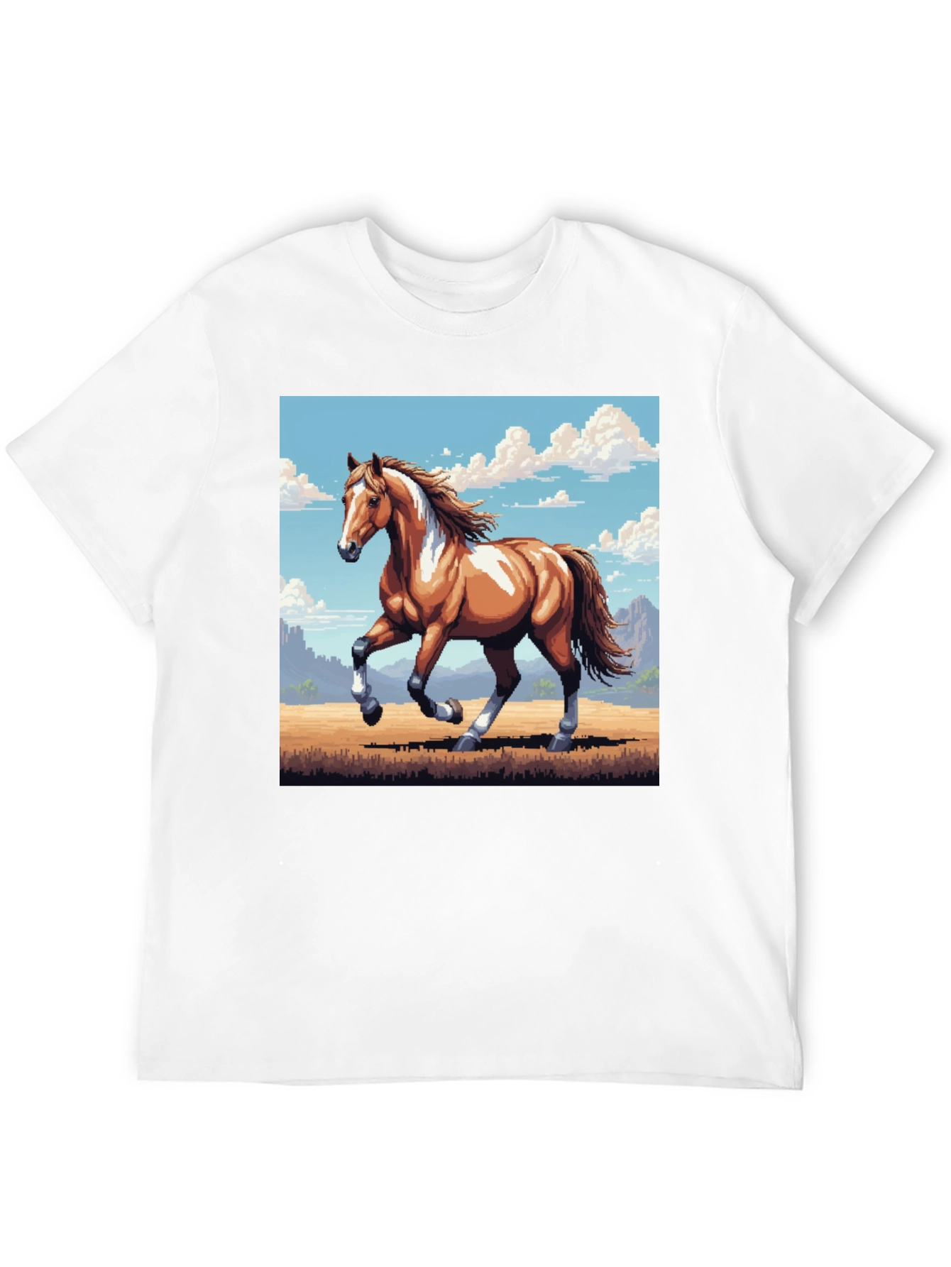 Horse T-Shirt - Pixel Art Style