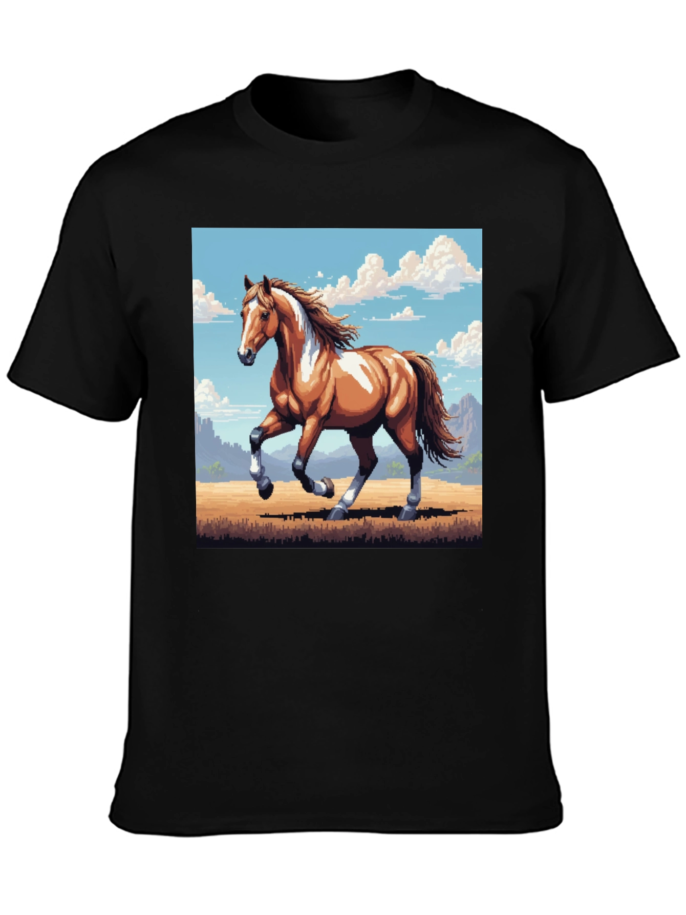 Horse T-Shirt - Pixel Art Style