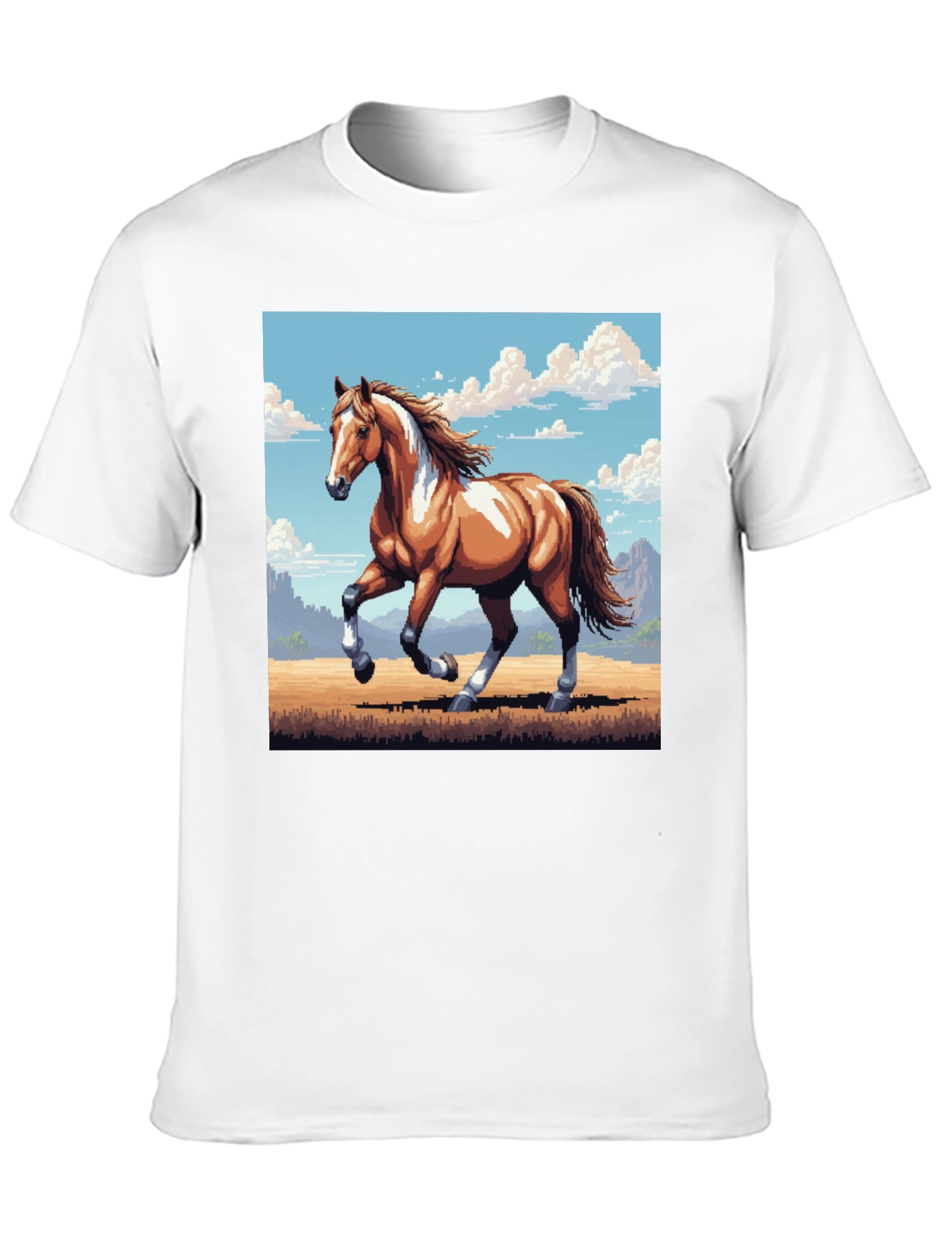 Horse T-Shirt - Pixel Art Style