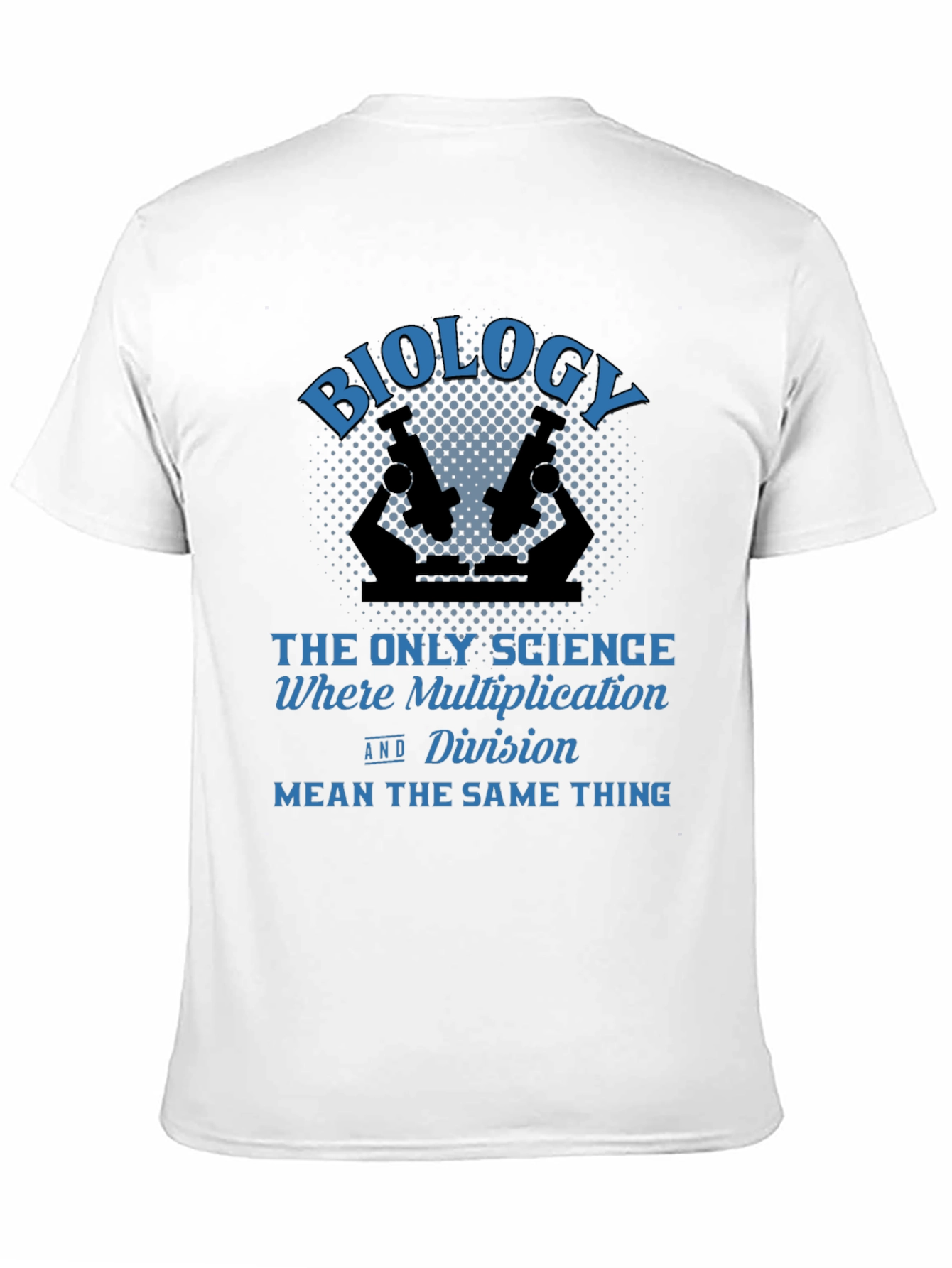Biology Multiplication Division Mens Black T-Shirt