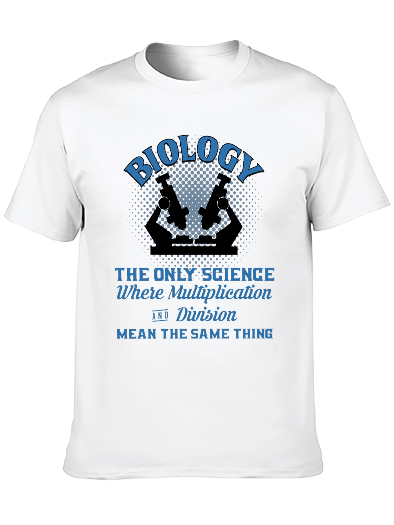 Biology Multiplication Division Mens Black T-Shirt