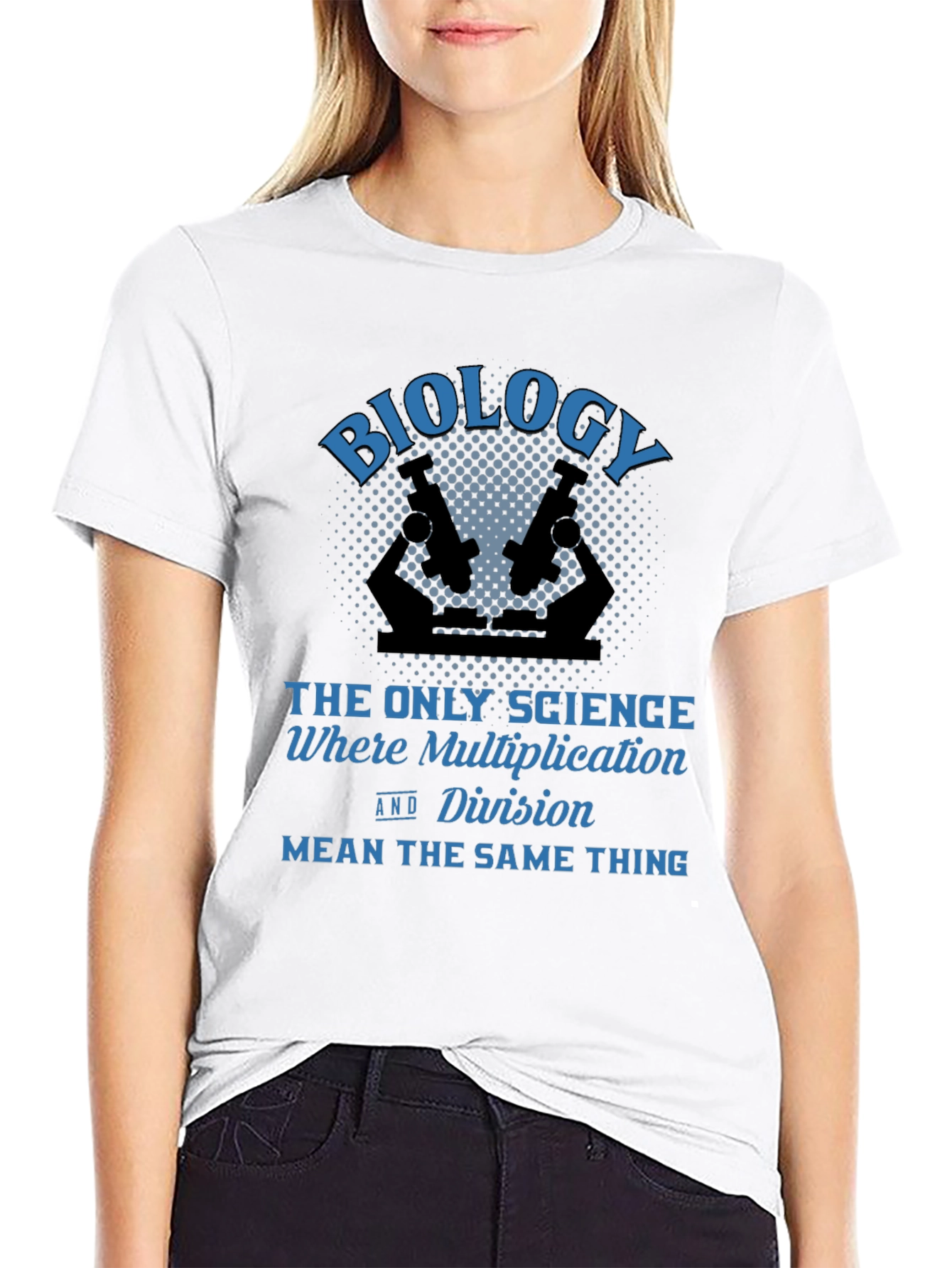Biology Multiplication Division Mens Black T-Shirt